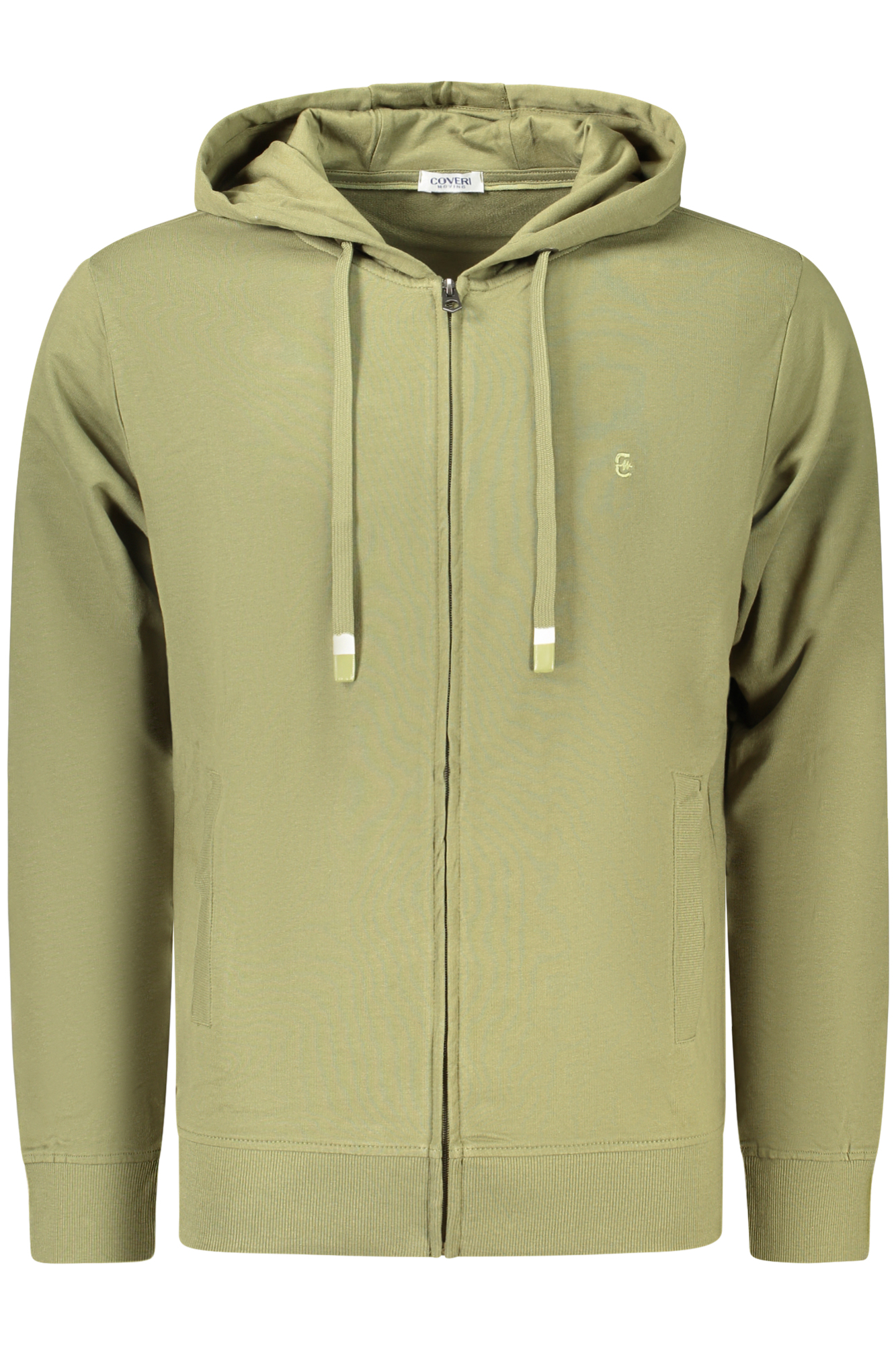 COVERI MOVING FELPA CON ZIP UOMO - Verde