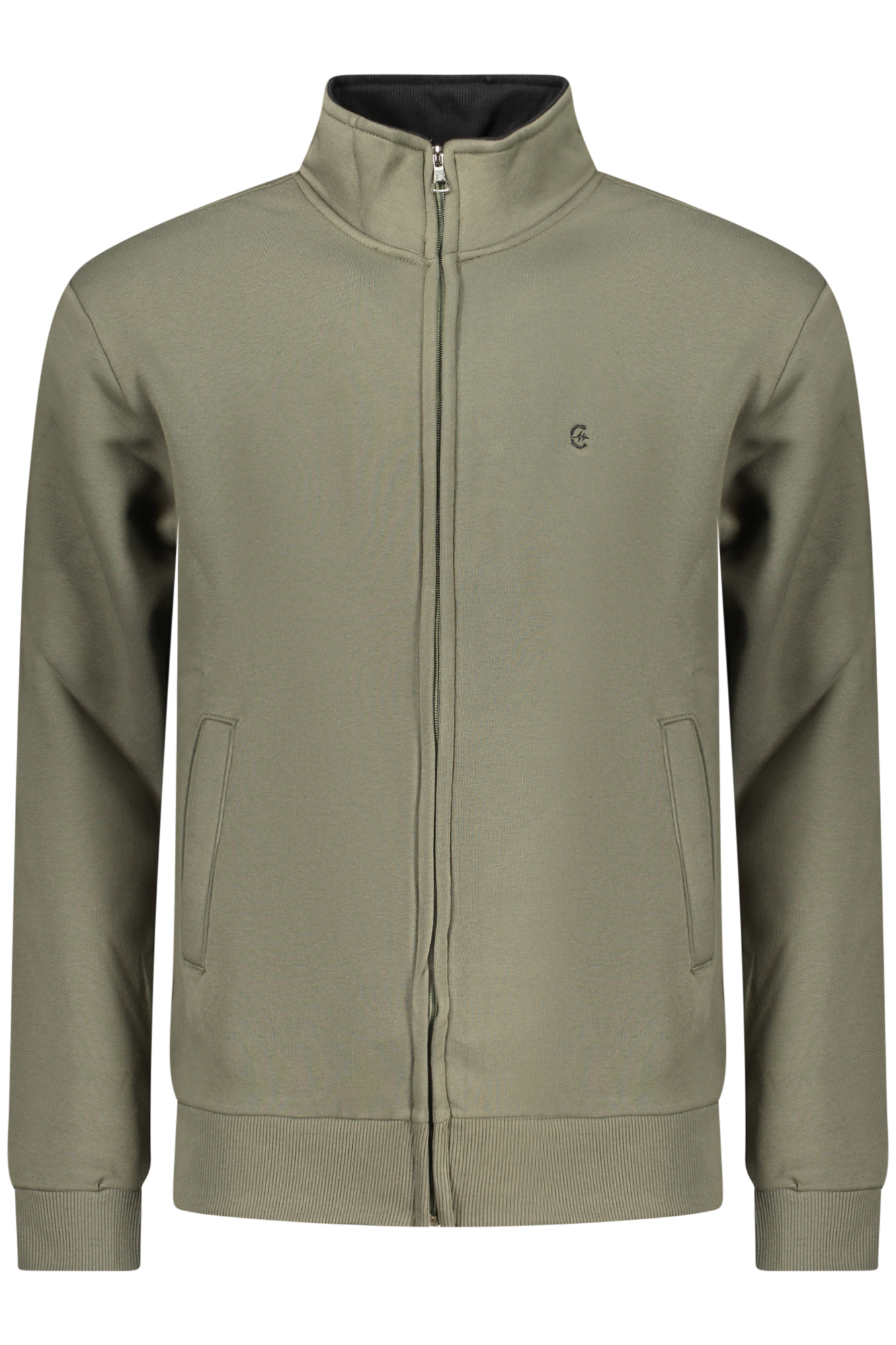 COVERI MOVING FELPA CON ZIP UOMO - Verde
