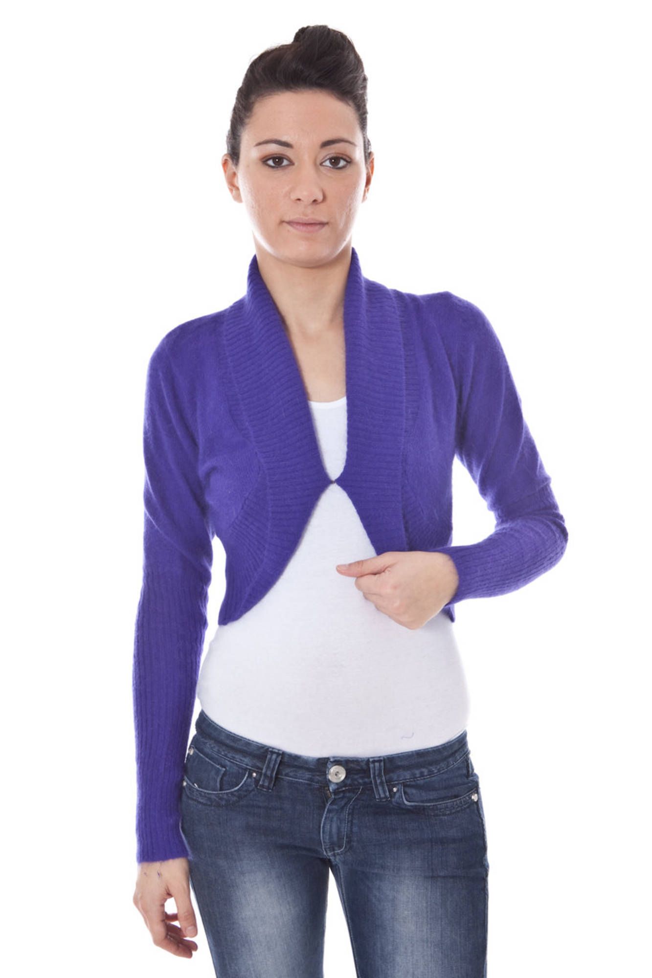 DATCH COPRISPALLE MANICHE LUNGHE DONNA - Viola