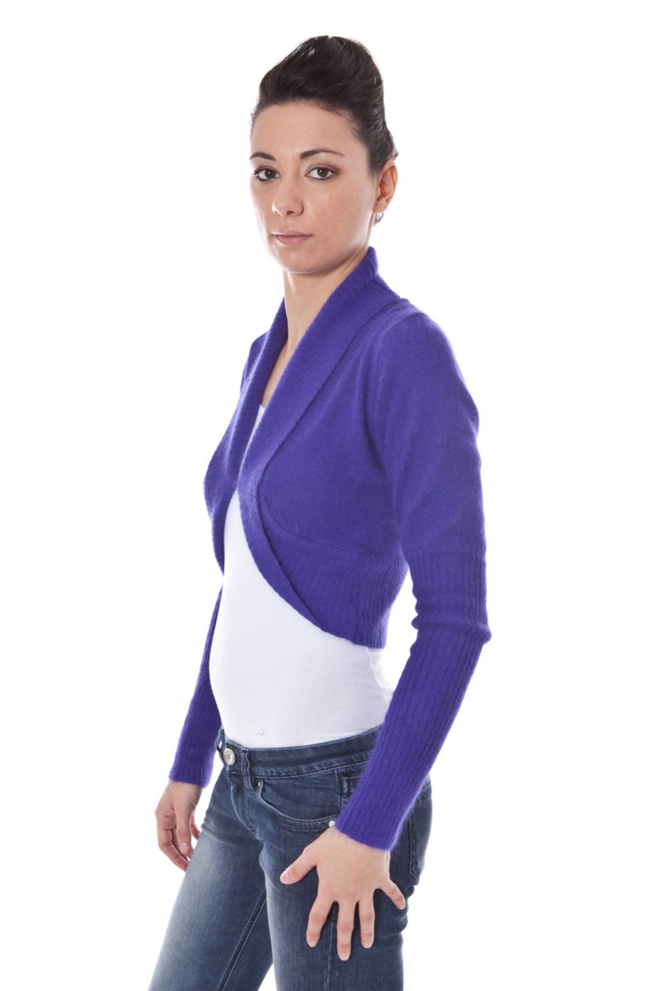 DATCH COPRISPALLE MANICHE LUNGHE DONNA - Viola - immagine 3