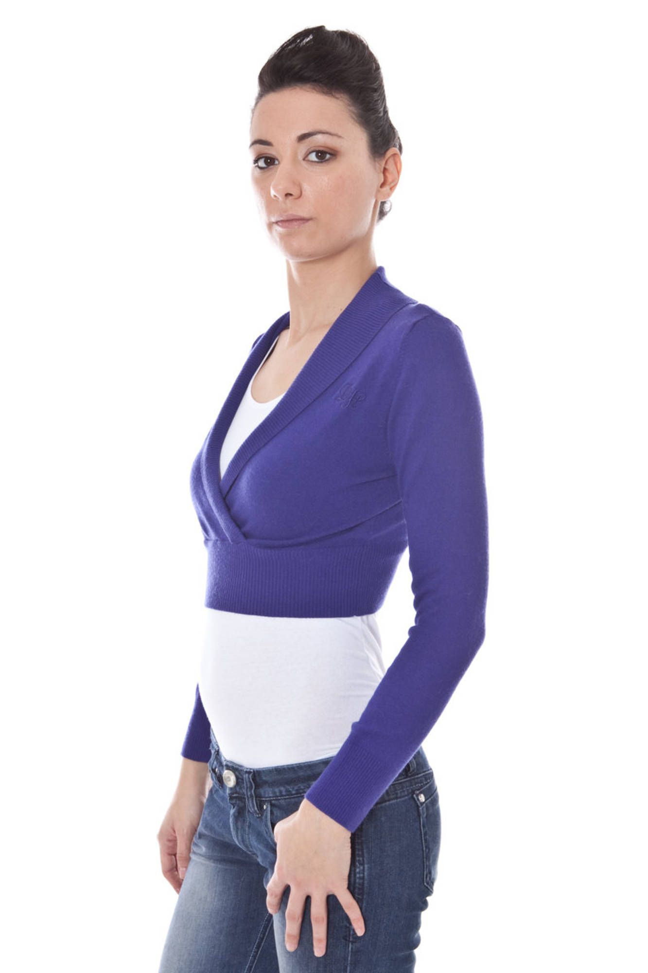 DATCH COPRISPALLE MANICHE LUNGHE DONNA - Viola - immagine 3