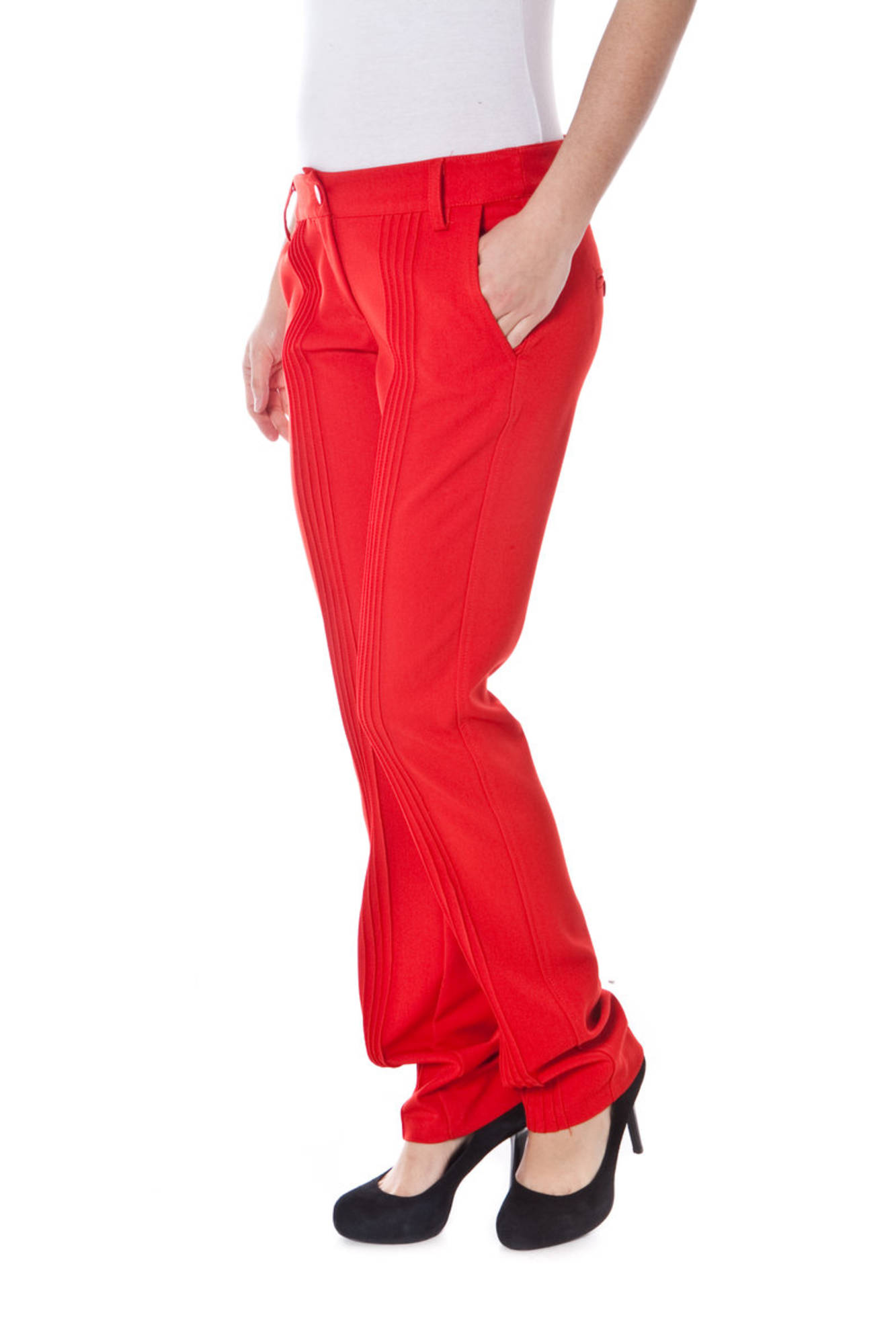 DENNY ROSE PANTALONE DONNA - Rosso - immagine 3