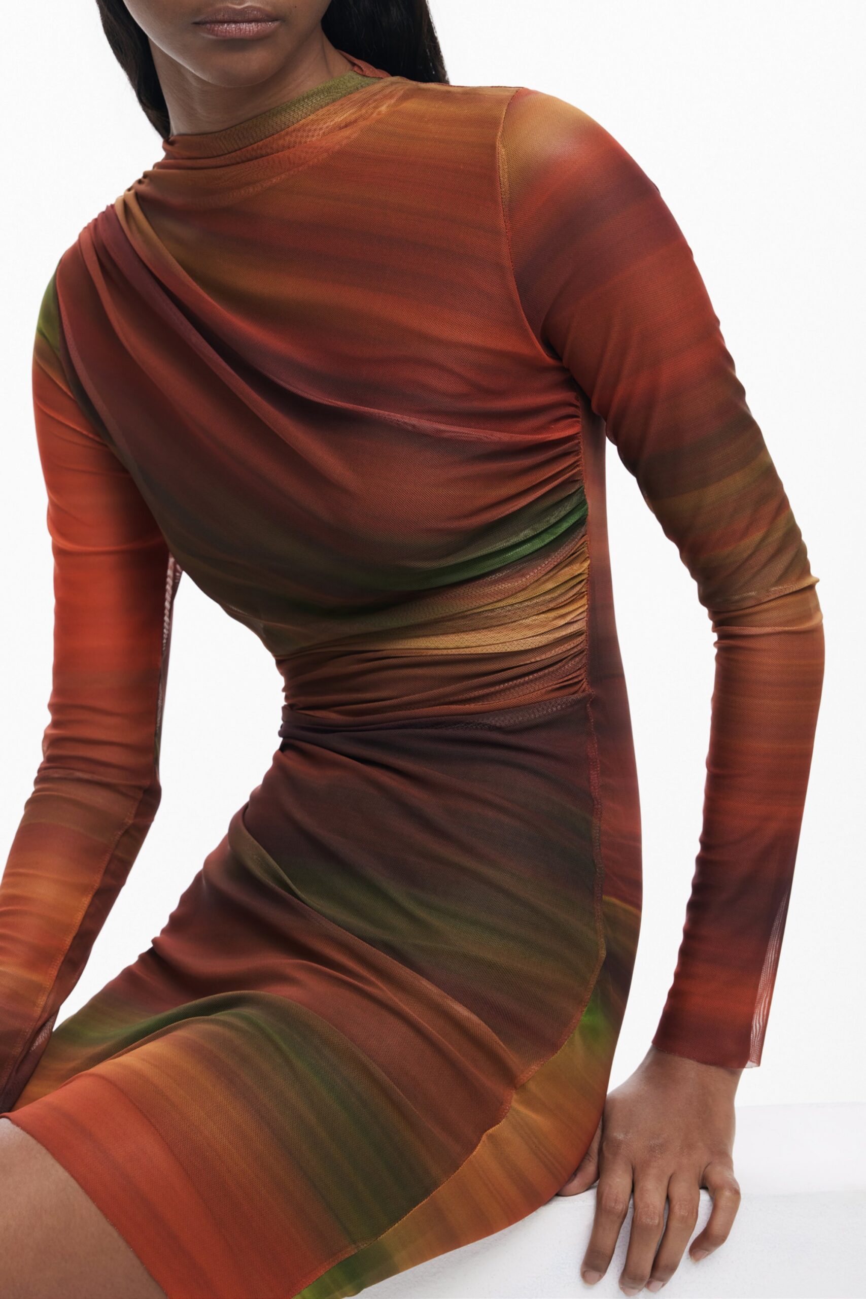 DESIGUAL ABITO CORTO DONNA - Arancione - immagine 3