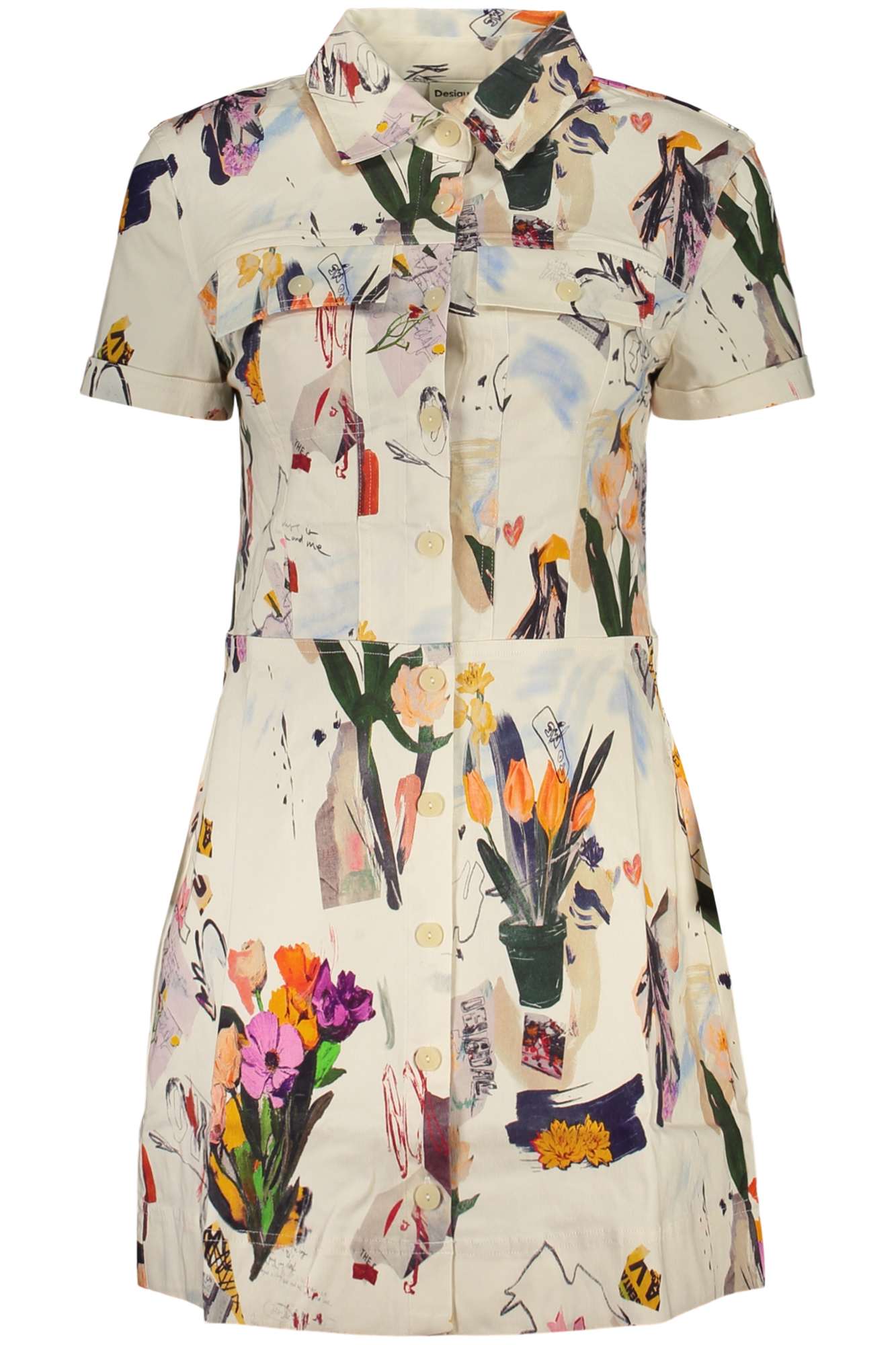 DESIGUAL ABITO CORTO DONNA - Bianco