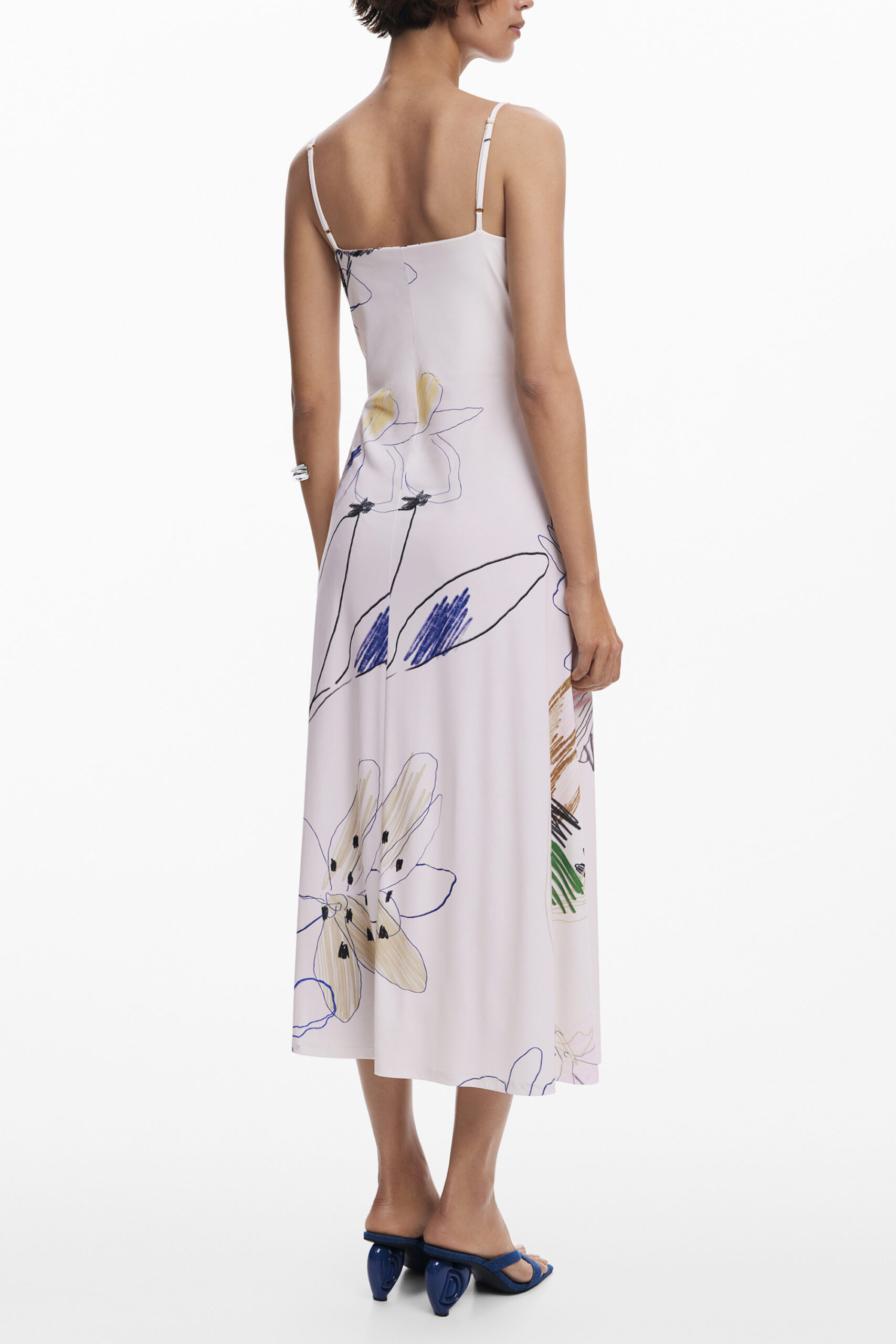 DESIGUAL ABITO LUNGO DONNA - Bianco - immagine 2