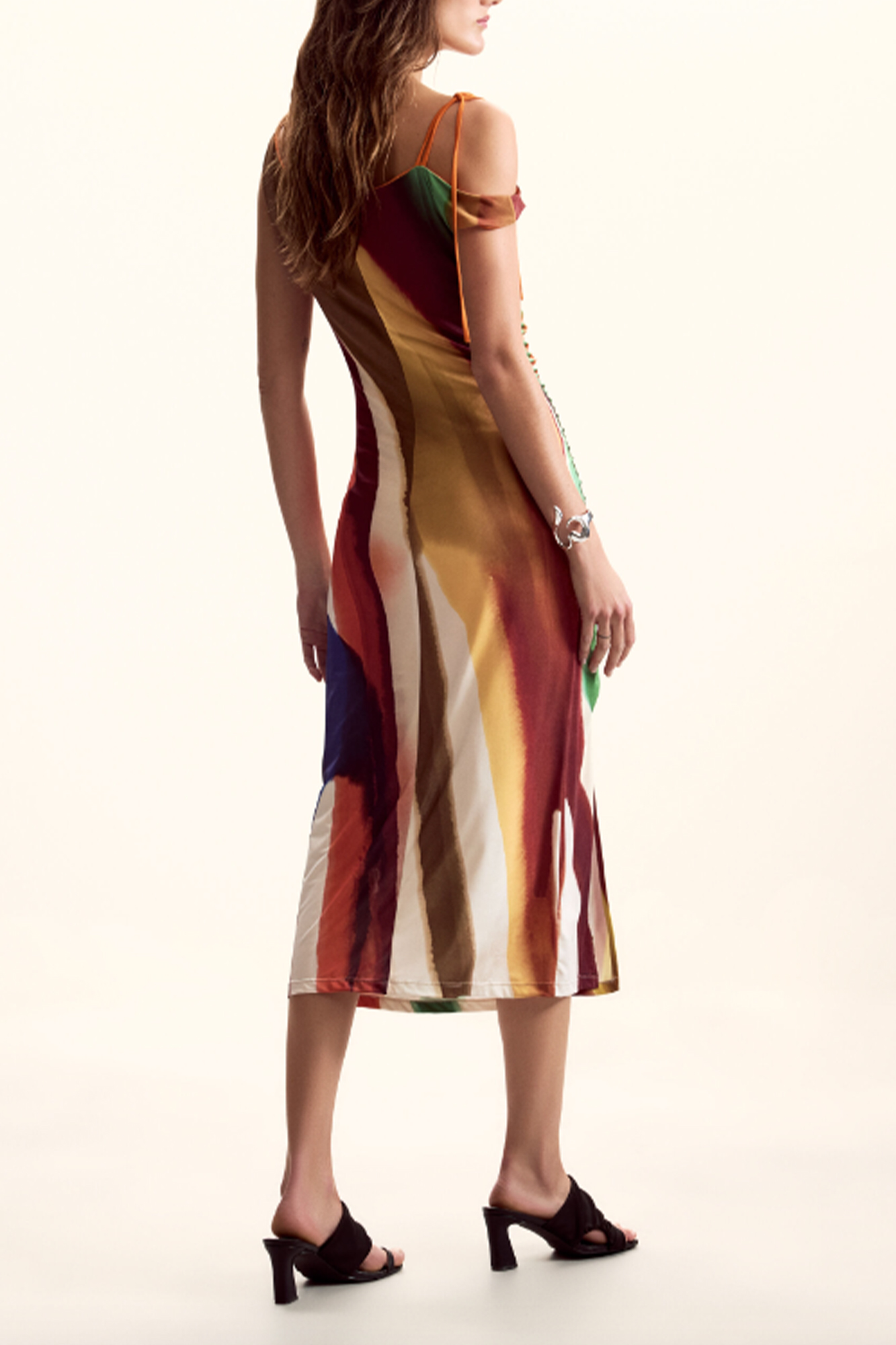 DESIGUAL ABITO LUNGO DONNA - Marrone - immagine 2