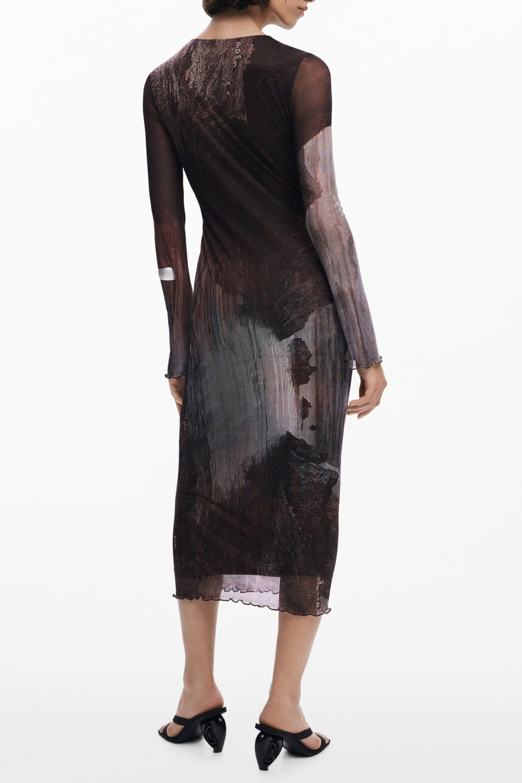 DESIGUAL ABITO LUNGO DONNA - Marrone - immagine 2