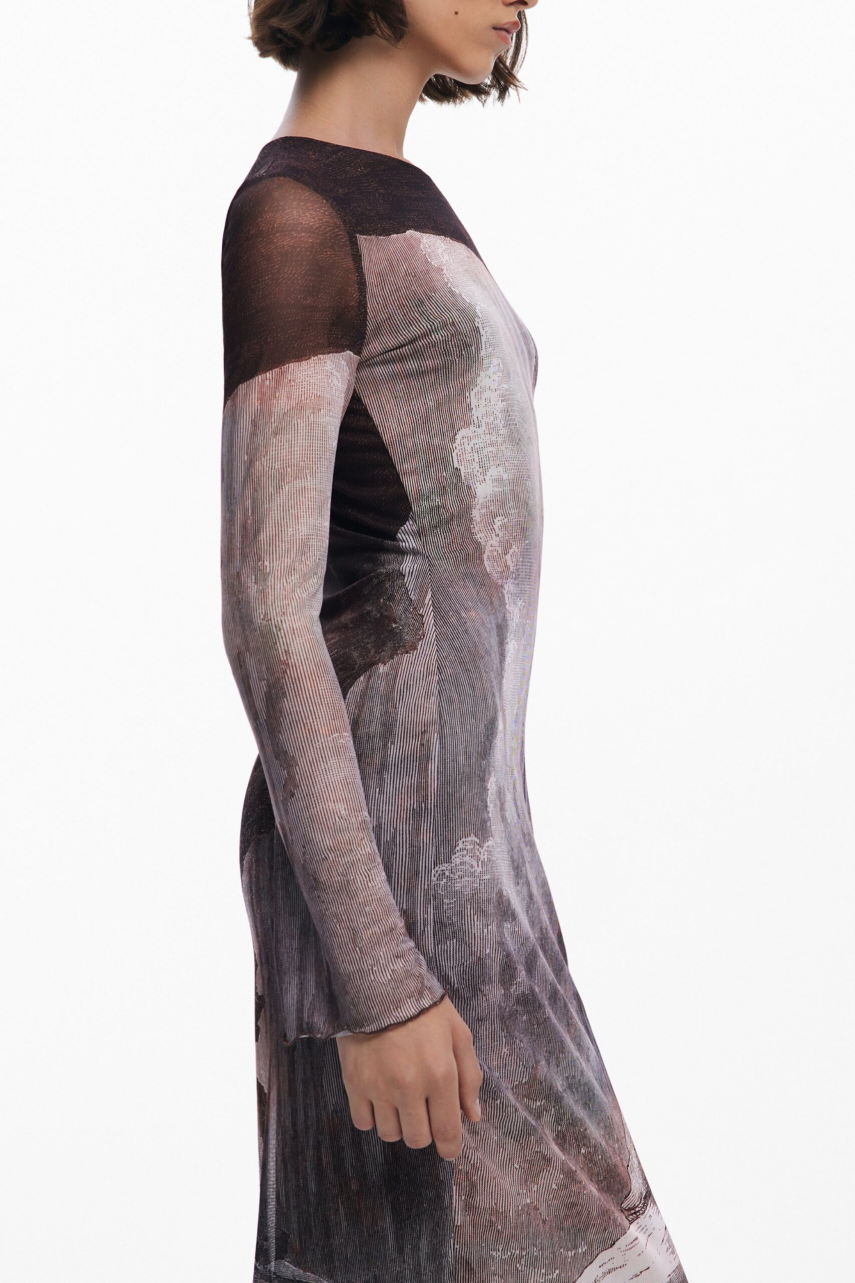 DESIGUAL ABITO LUNGO DONNA - Marrone - immagine 3