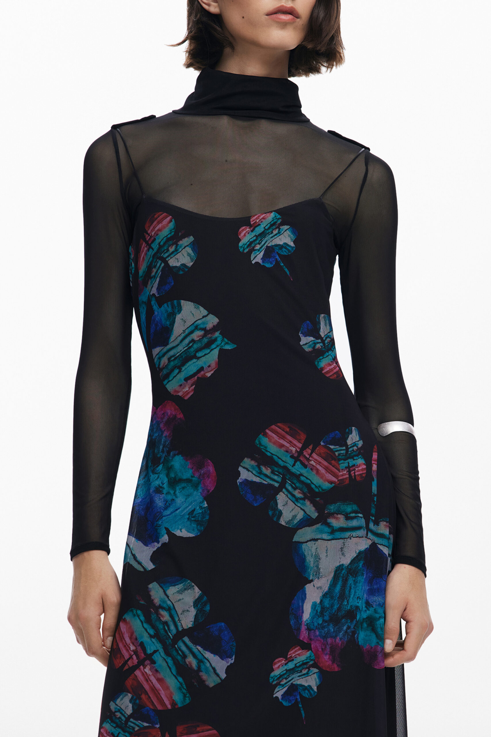 DESIGUAL ABITO LUNGO DONNA - Nero
