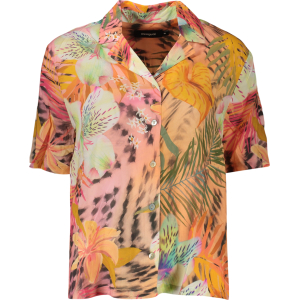 DESIGUAL CAMICIA MANICHE CORTE DONNA - Arancione