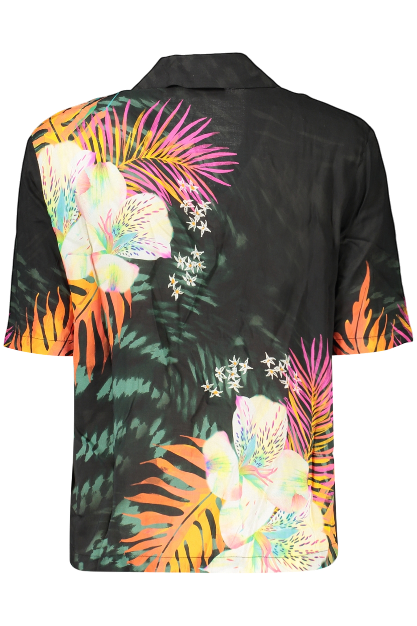 DESIGUAL CAMICIA MANICHE CORTE DONNA - Nero - immagine 2