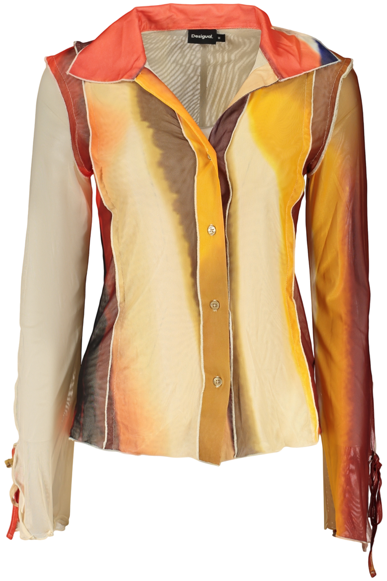 DESIGUAL CAMICIA MANICHE LUNGHE DONNA - Beige