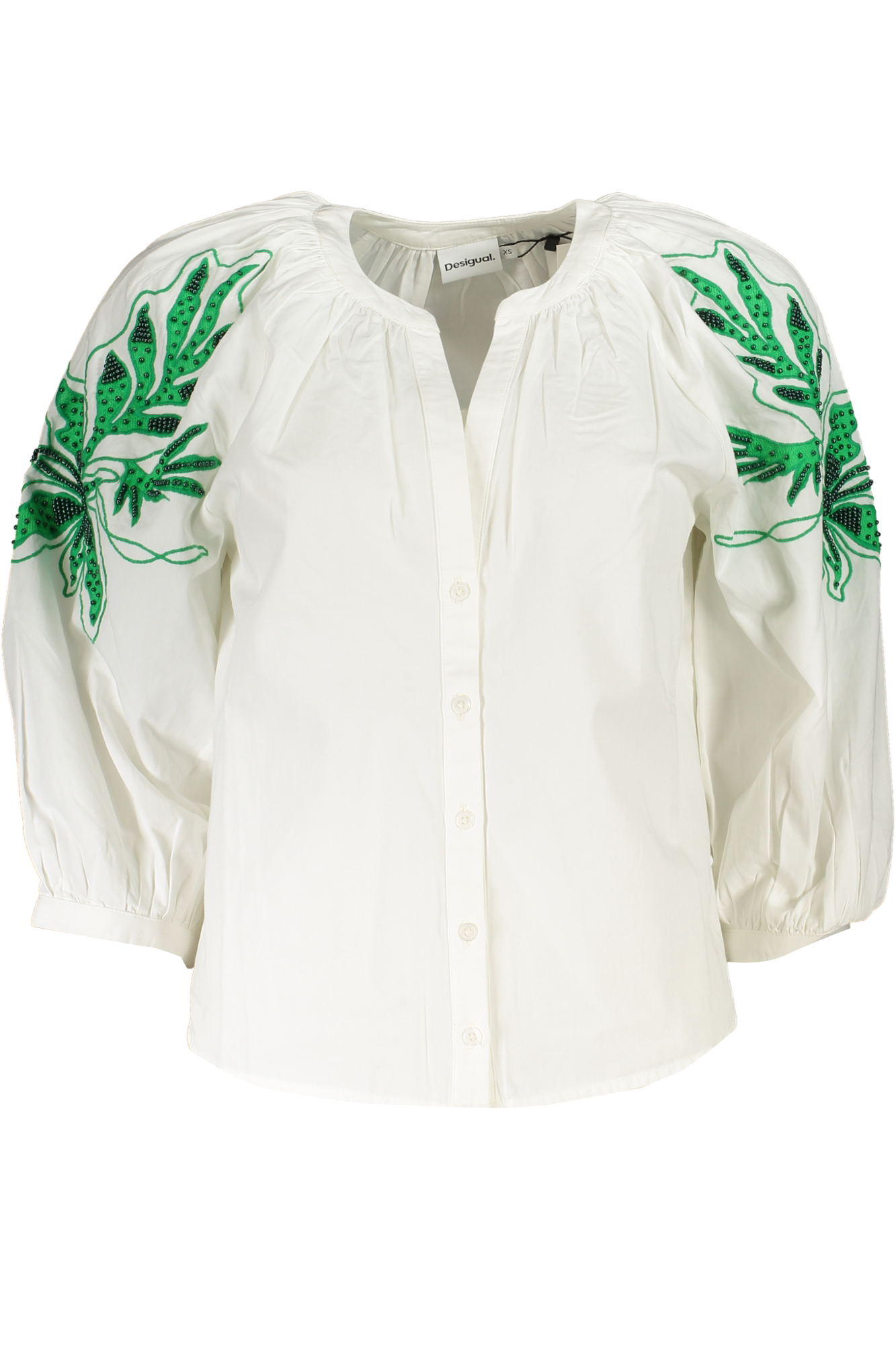 DESIGUAL CAMICIA MANICHE LUNGHE DONNA - Bianco