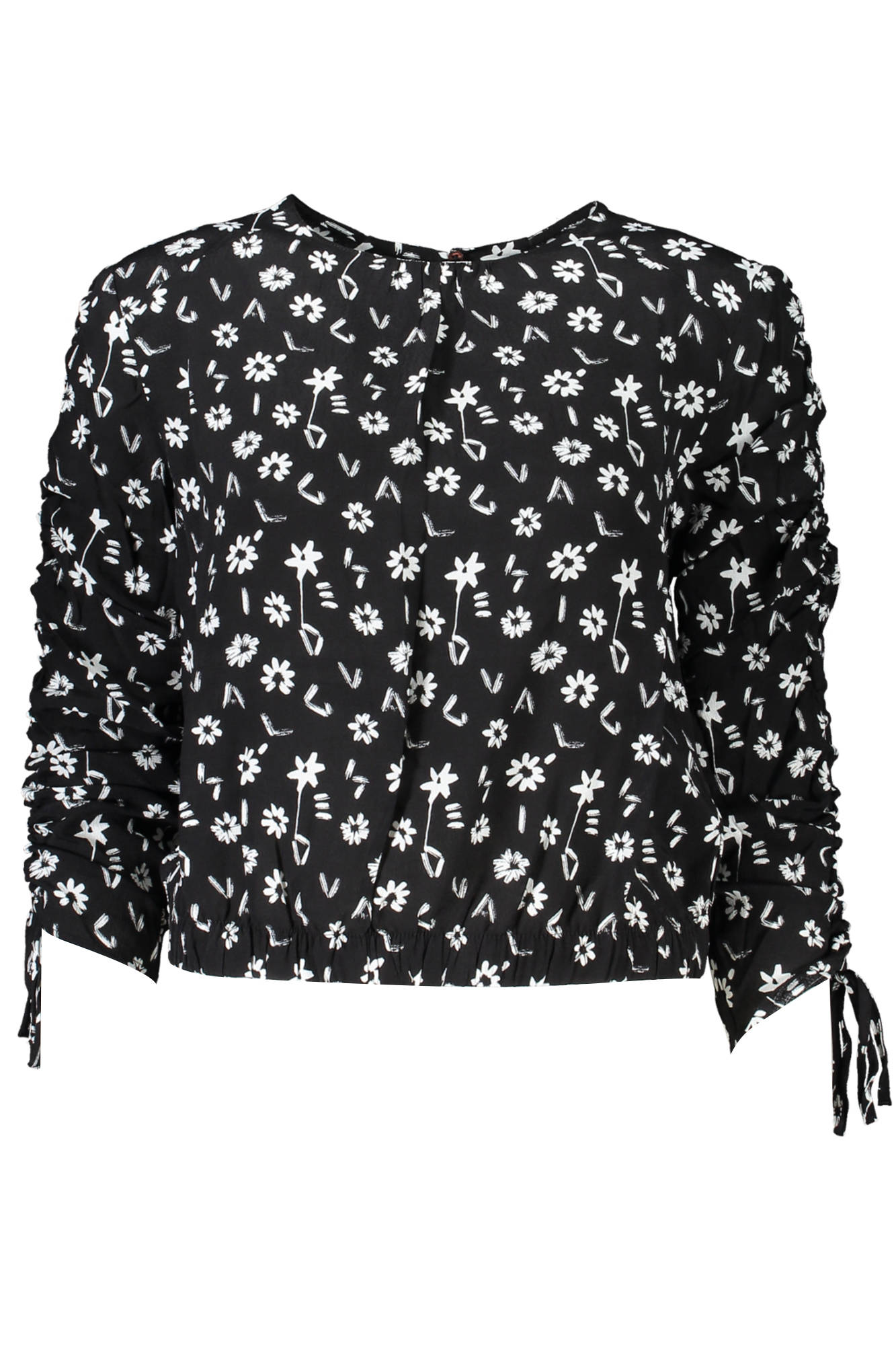 DESIGUAL CAMICIA MANICHE LUNGHE DONNA - Nero