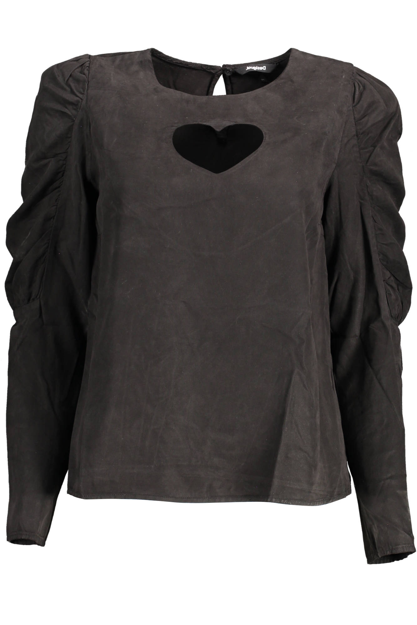 DESIGUAL CAMICIA MANICHE LUNGHE DONNA - Nero