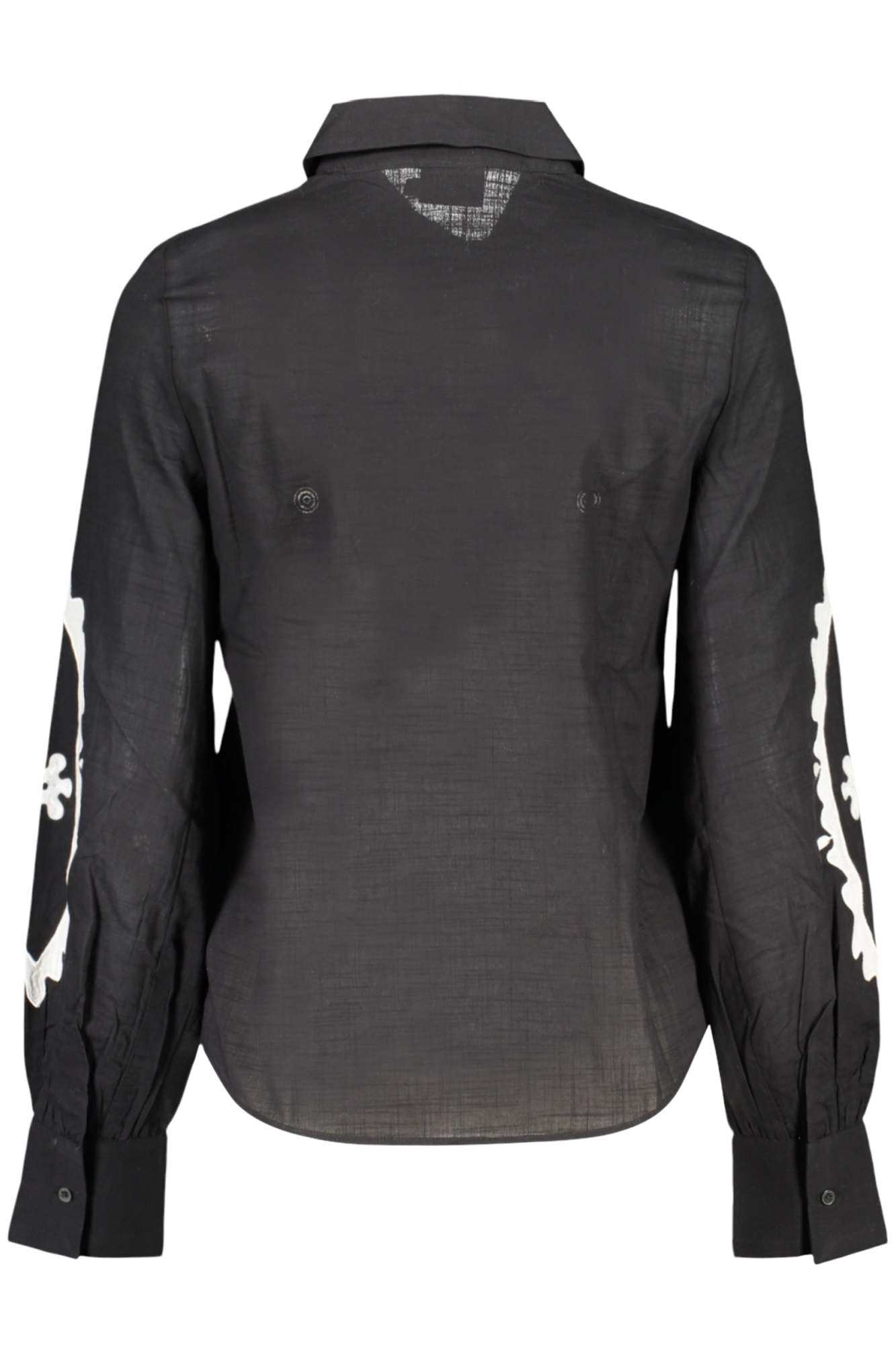 DESIGUAL CAMICIA MANICHE LUNGHE DONNA - Nero - immagine 2