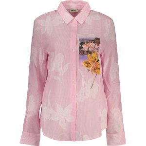 DESIGUAL CAMICIA MANICHE LUNGHE DONNA - Rosa