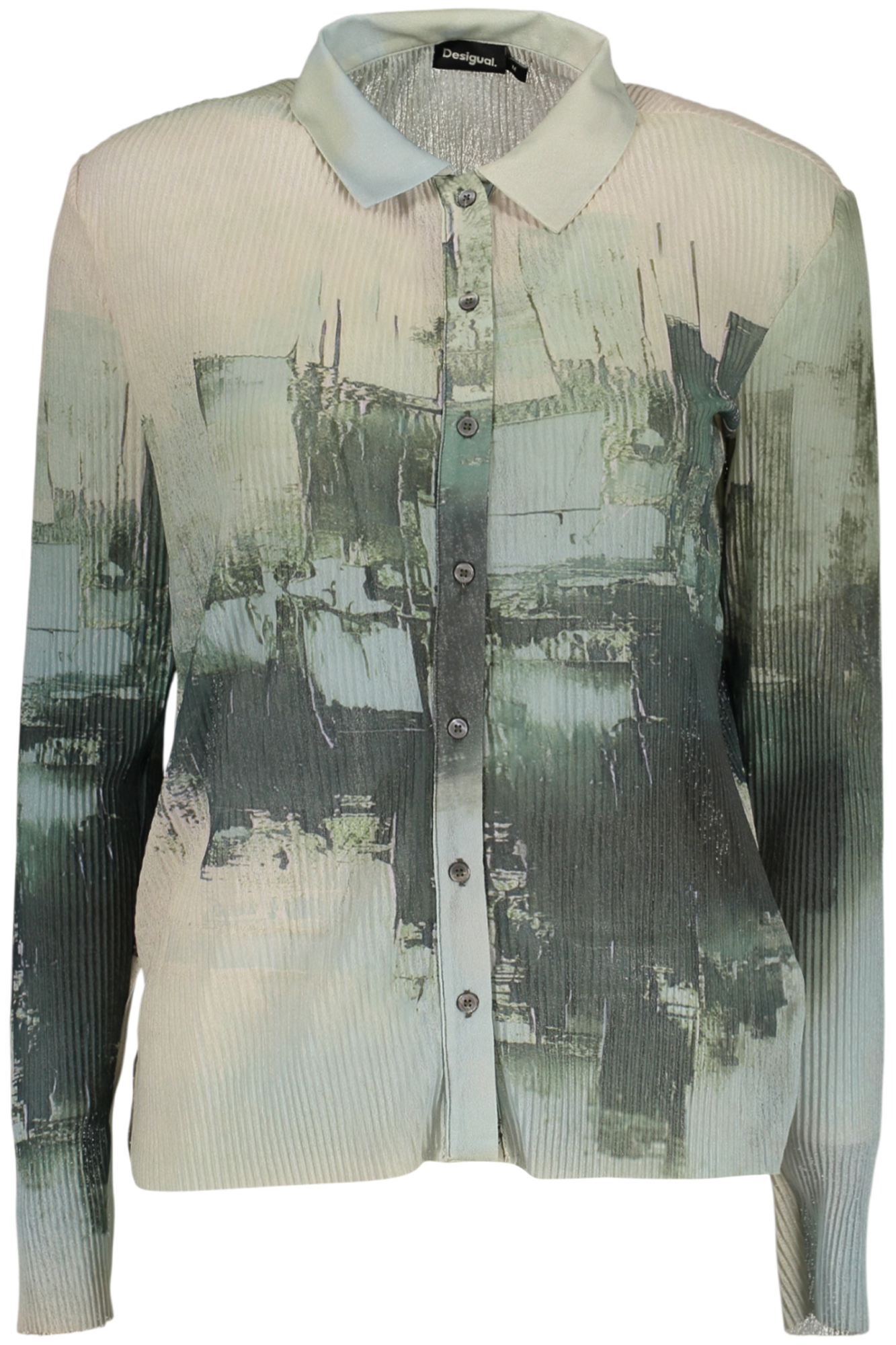 DESIGUAL CAMICIA MANICHE LUNGHE DONNA - Verde