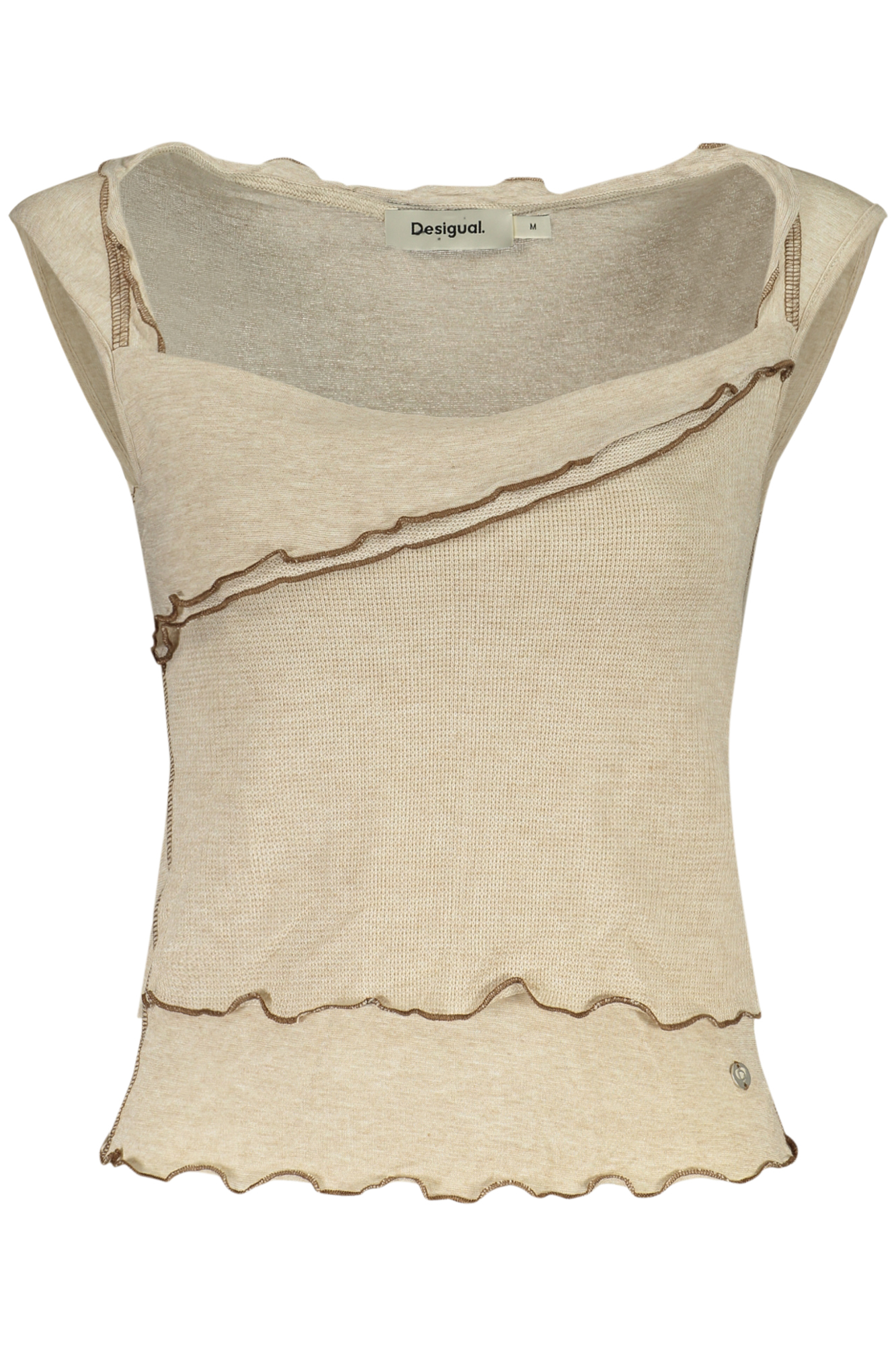DESIGUAL CANOTTA DONNA - Beige