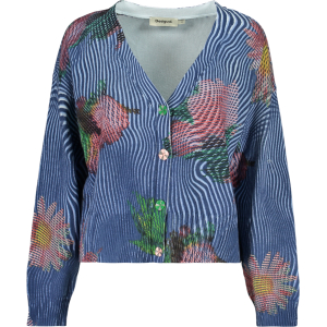 DESIGUAL CARDIGAN DONNA - Blu