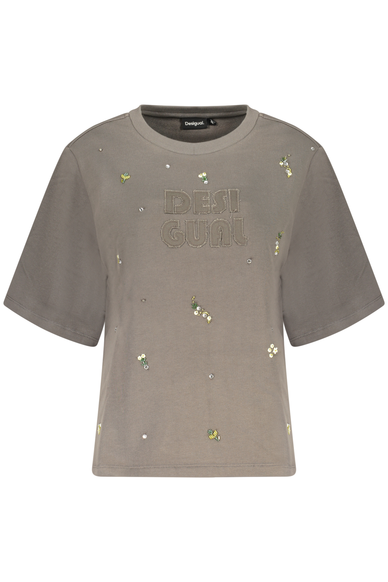 DESIGUAL FELPA SENZA ZIP DONNA - Grigio