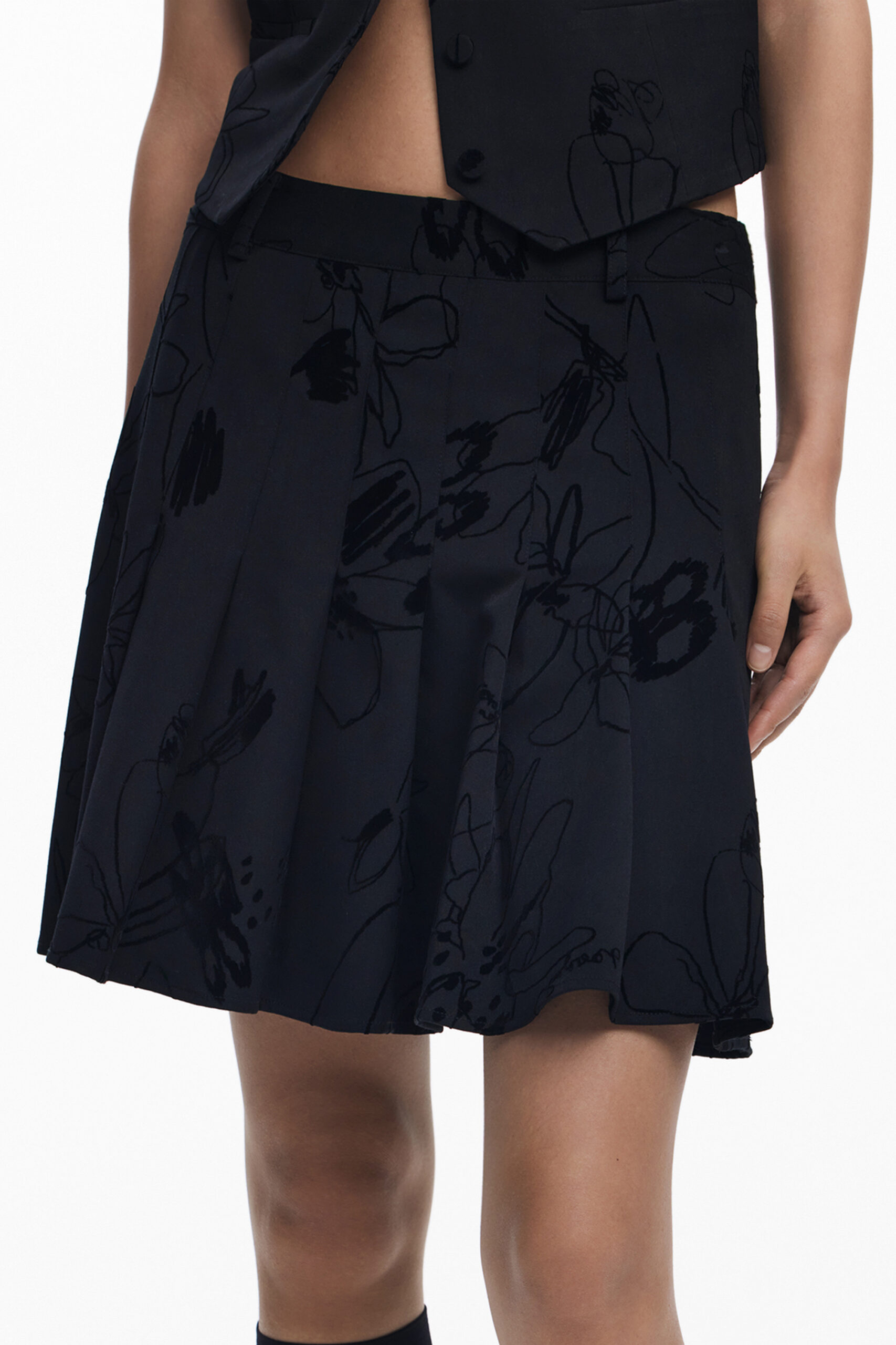 DESIGUAL GONNA CORTA DONNA - Nero
