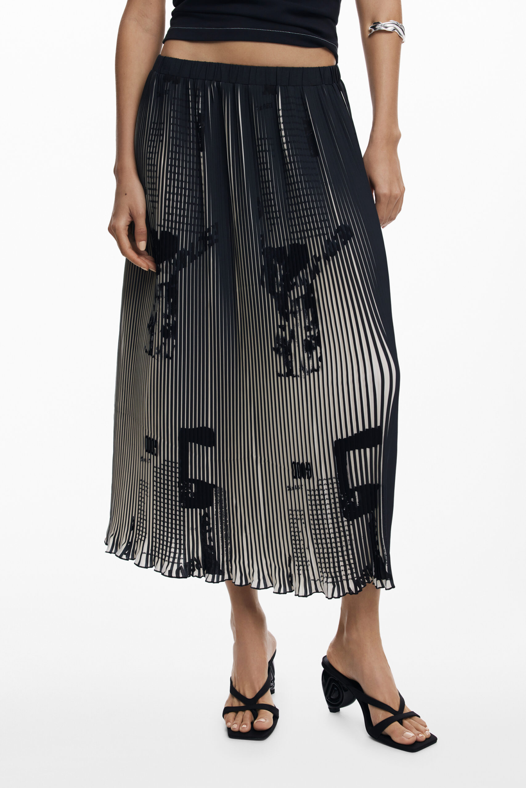 DESIGUAL GONNA LUNGA DONNA - Nero
