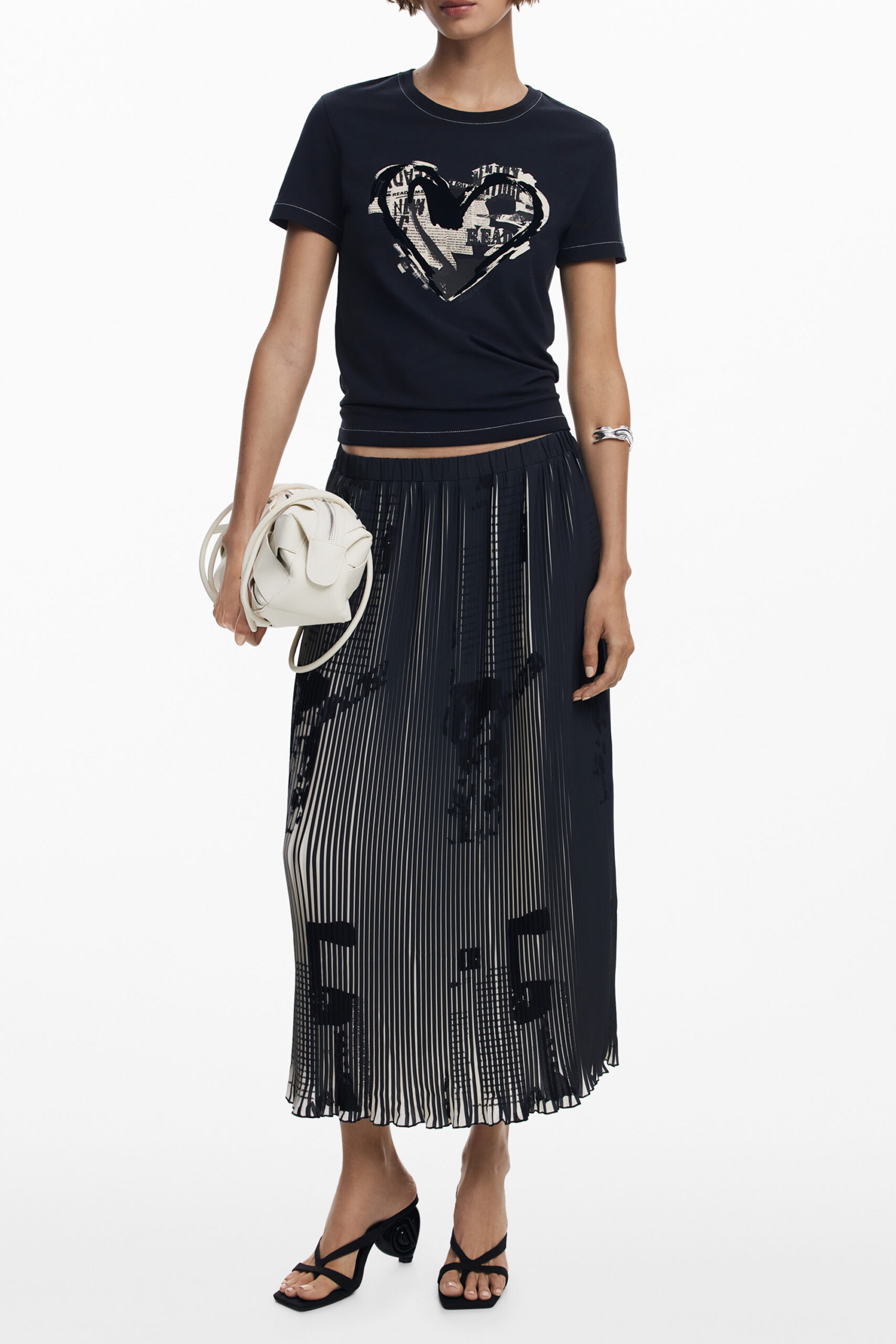 DESIGUAL GONNA LUNGA DONNA - Nero - immagine 2