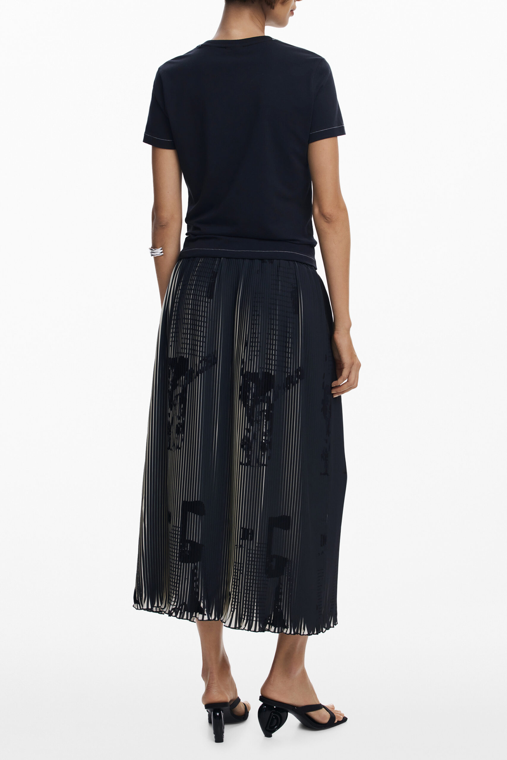 DESIGUAL GONNA LUNGA DONNA - Nero - immagine 3