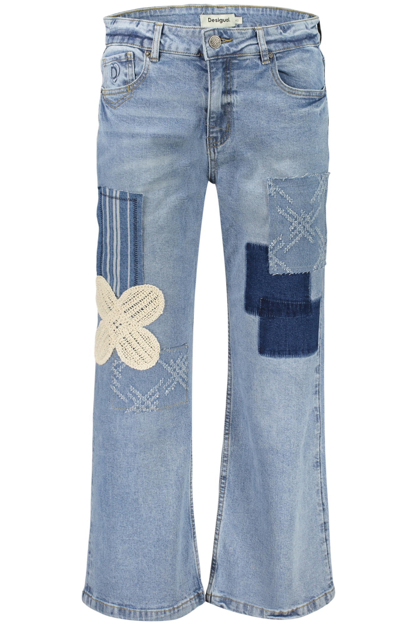 DESIGUAL JEANS DENIM DONNA - Azzurro
