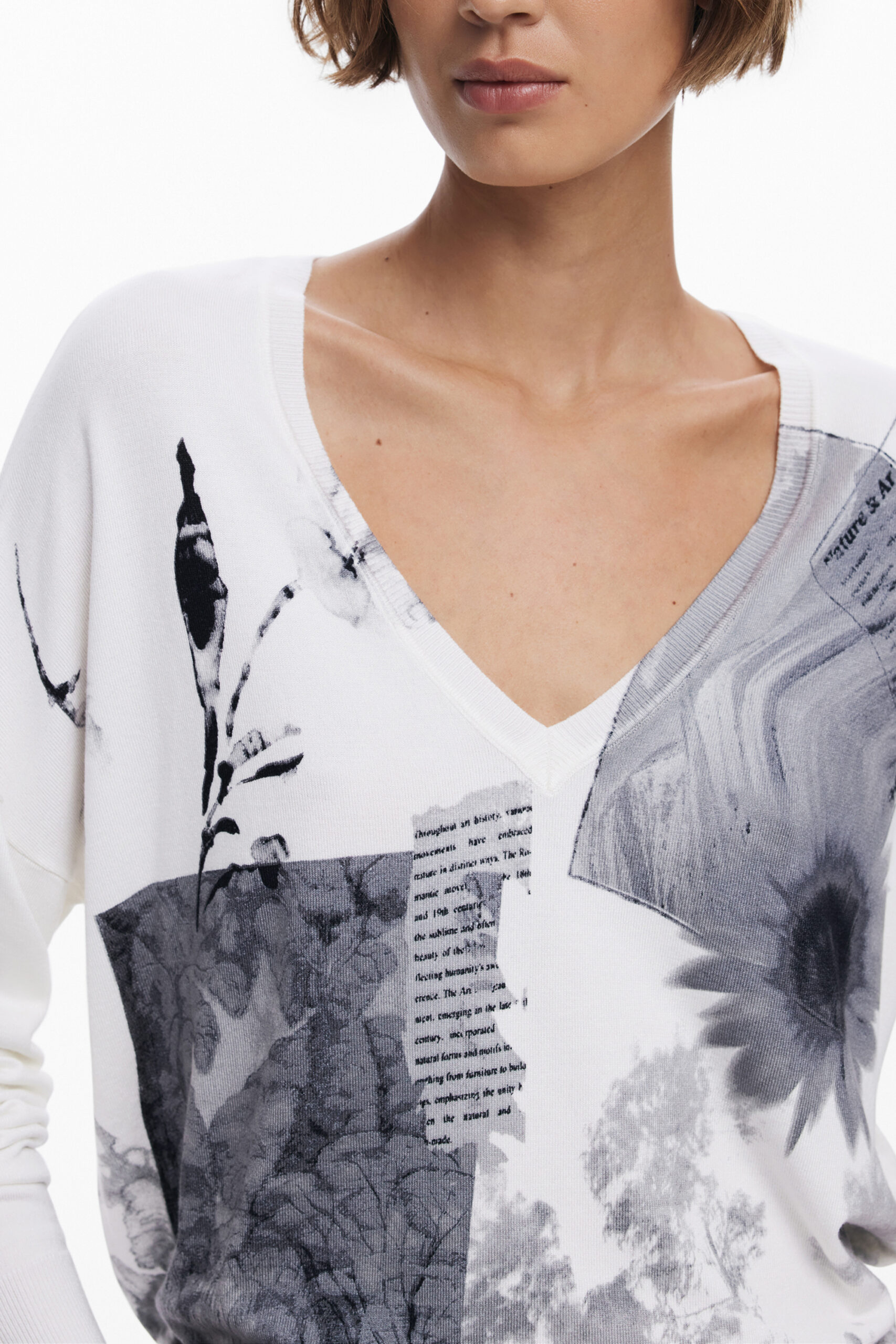 DESIGUAL MAGLIA DONNA - Bianco - immagine 3
