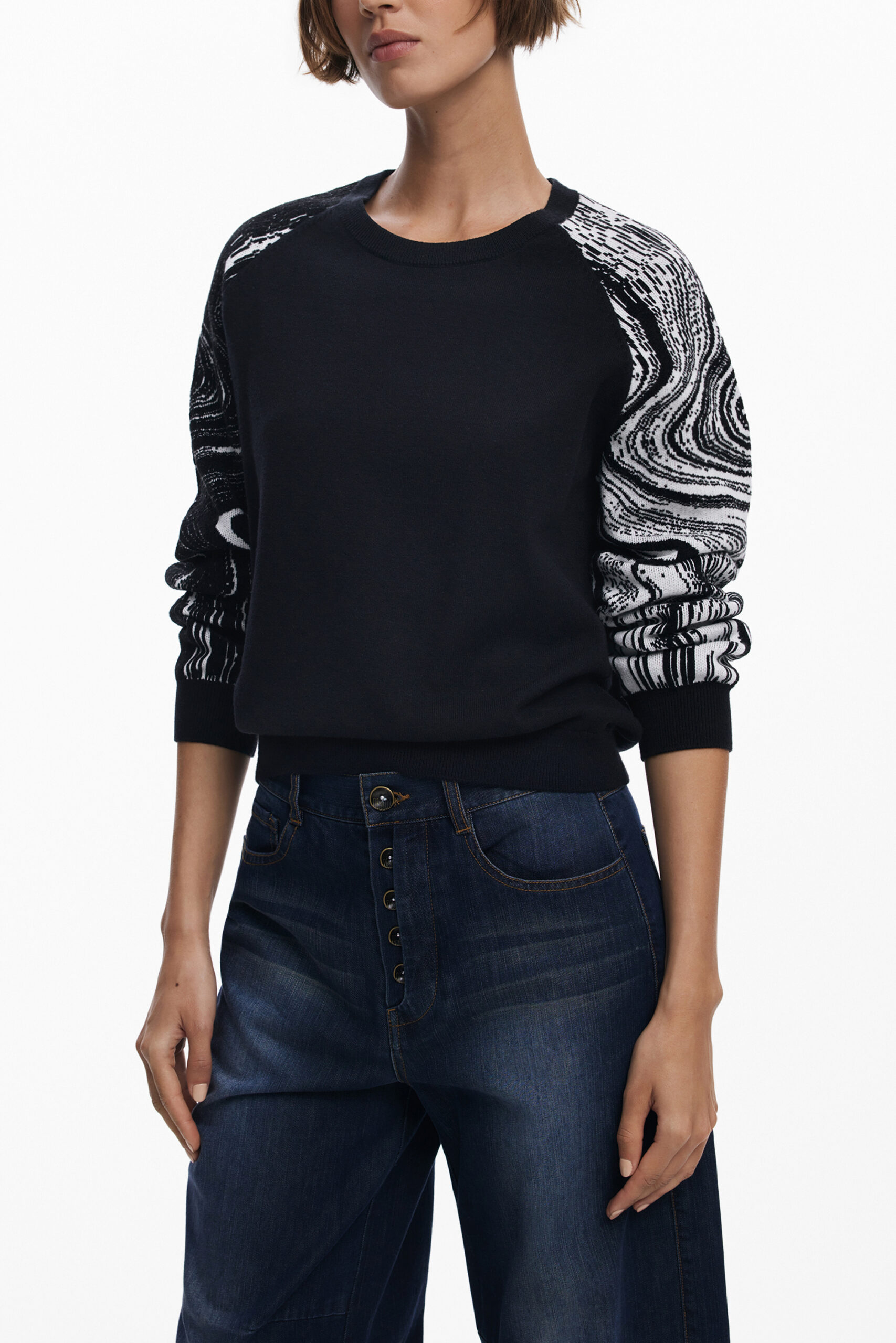 DESIGUAL MAGLIA DONNA - Nero
