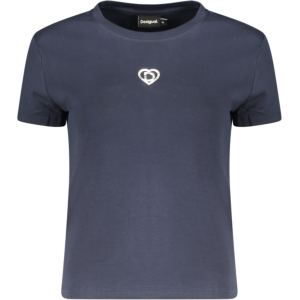 DESIGUAL T-SHIRT MANICHE CORTE DONNA - Blu