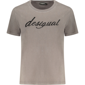 DESIGUAL T-SHIRT MANICHE CORTE DONNA - Grigio