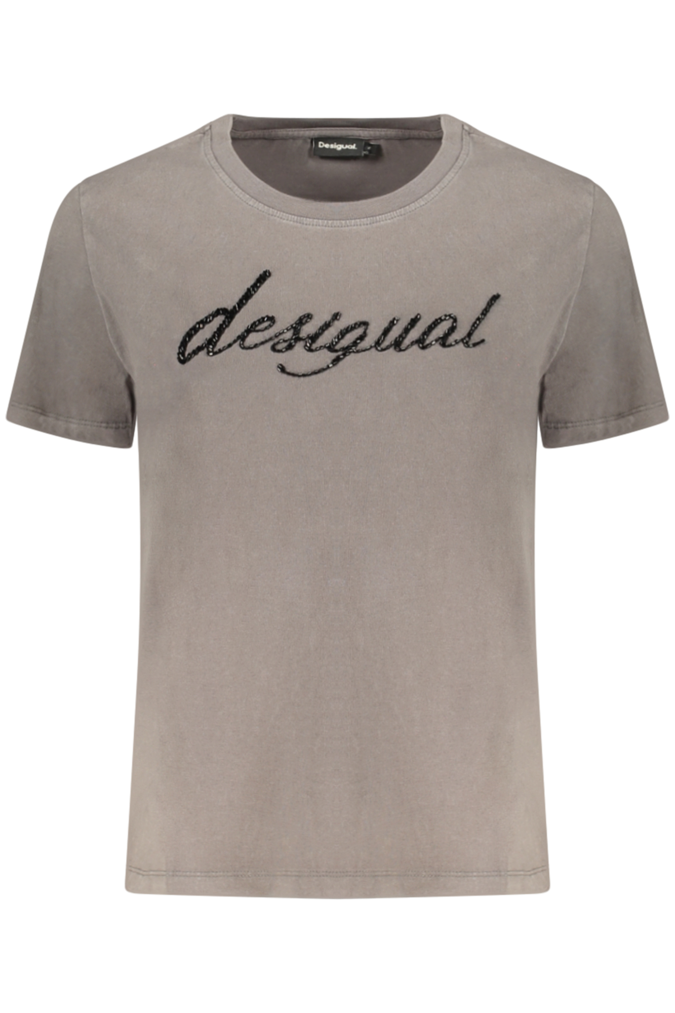 DESIGUAL T-SHIRT MANICHE CORTE DONNA - Grigio