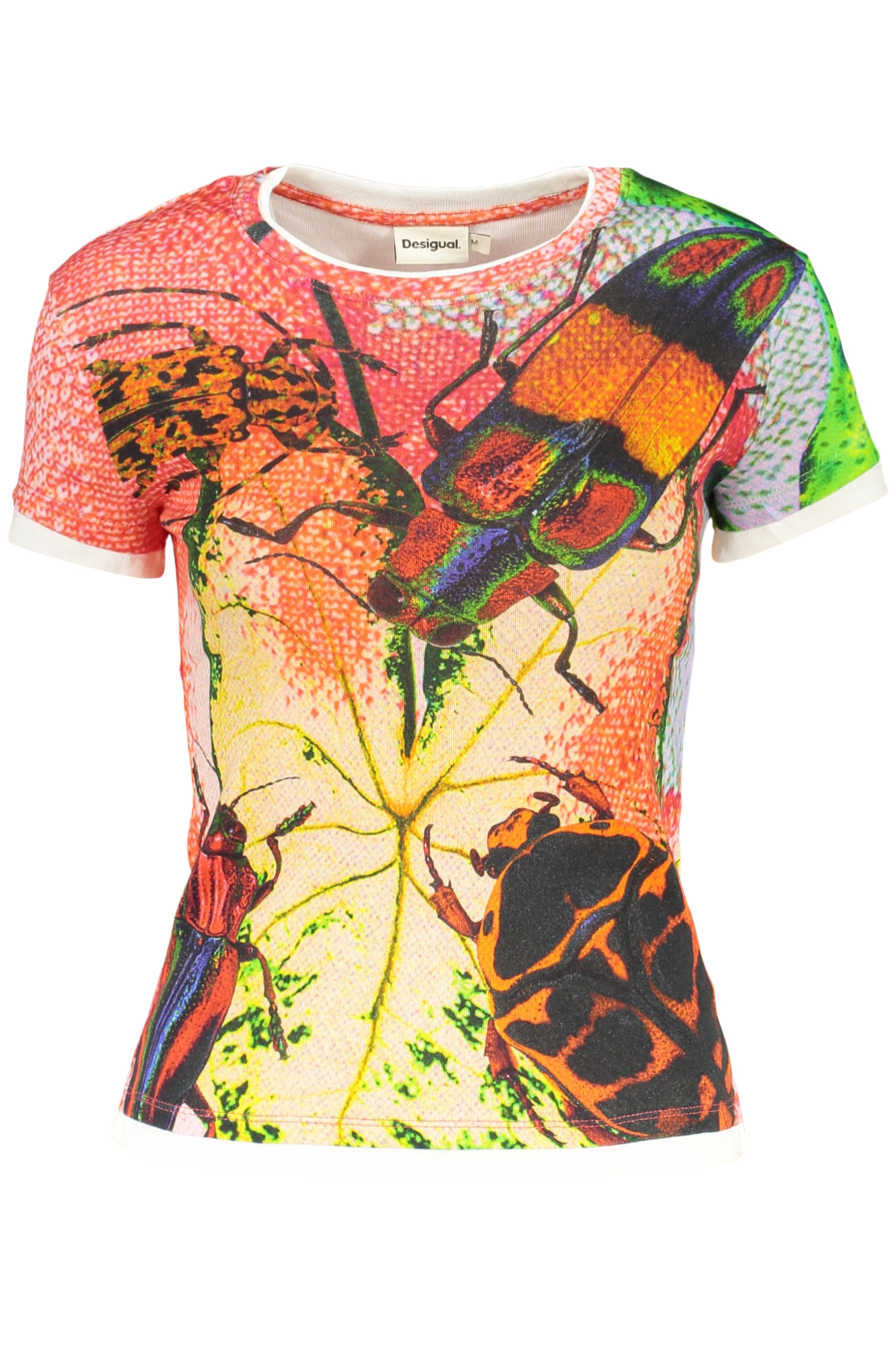 DESIGUAL T-SHIRT MANICHE CORTE DONNA - Rosso