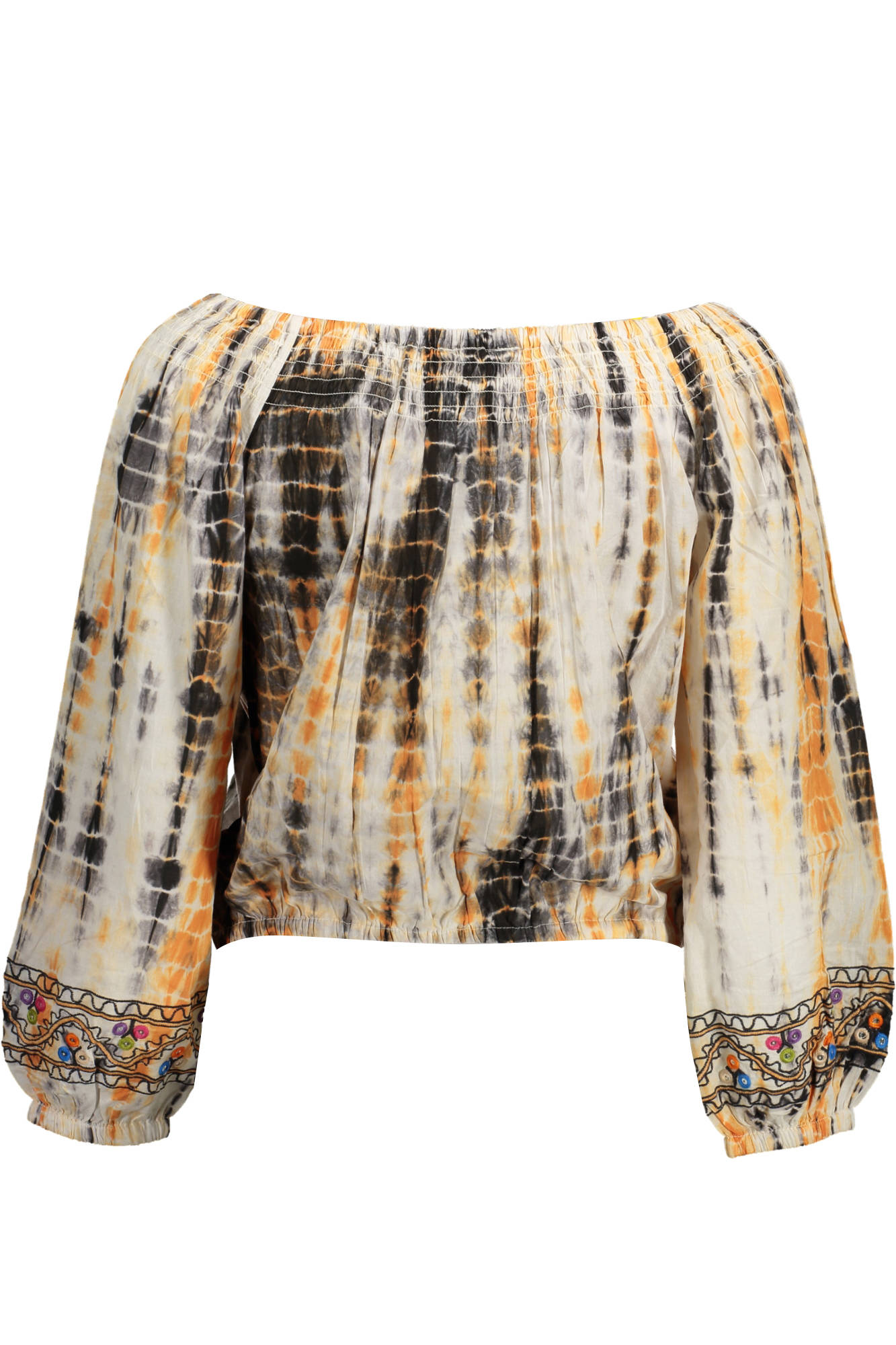 DESIGUAL T-SHIRT MANICHE LUNGHE DONNA - Beige - immagine 2