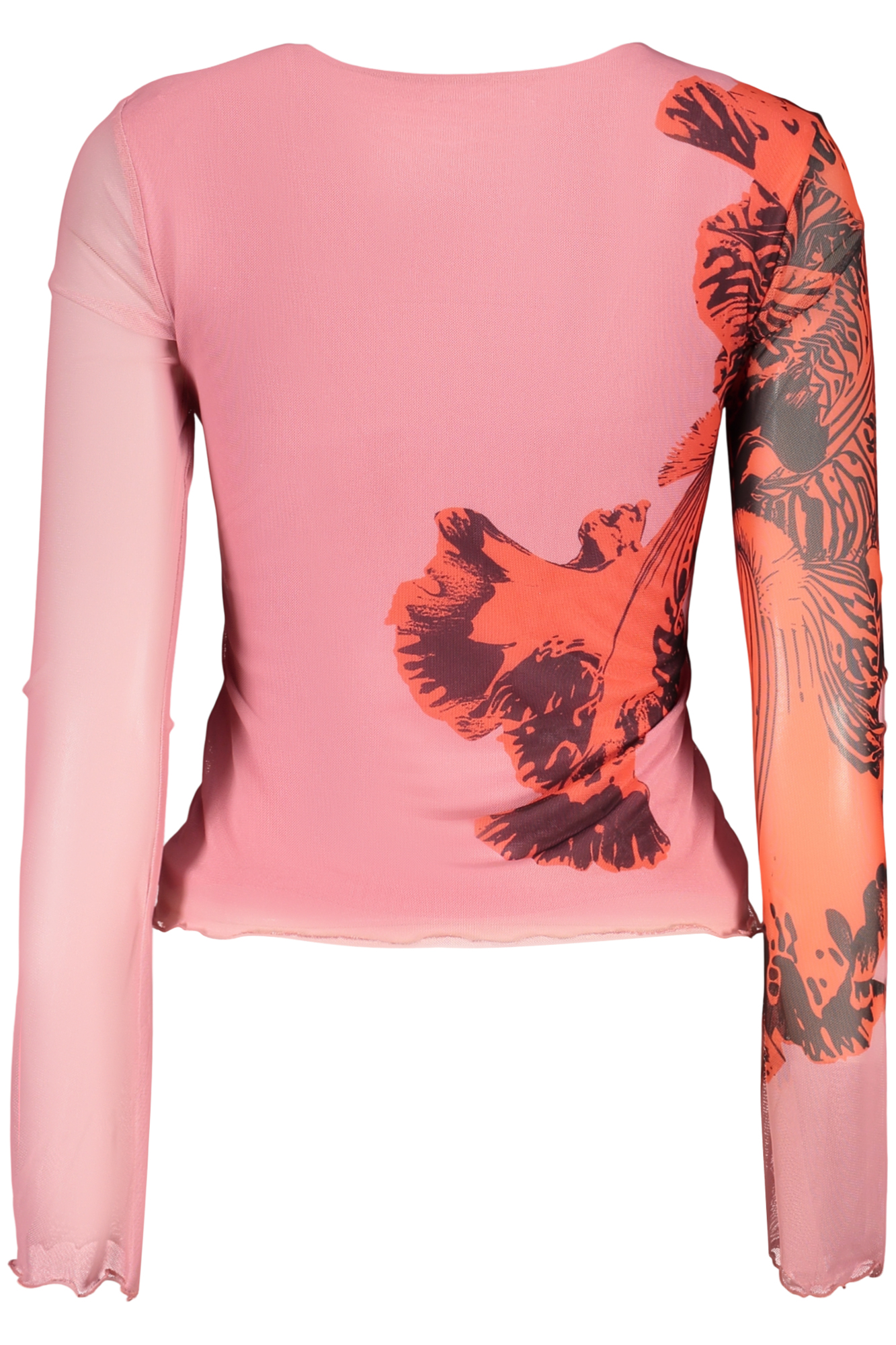 DESIGUAL T-SHIRT MANICHE LUNGHE DONNA - Rosa - immagine 2