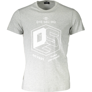 DIESEL T-SHIRT MANICHE CORTE UOMO - Grigio