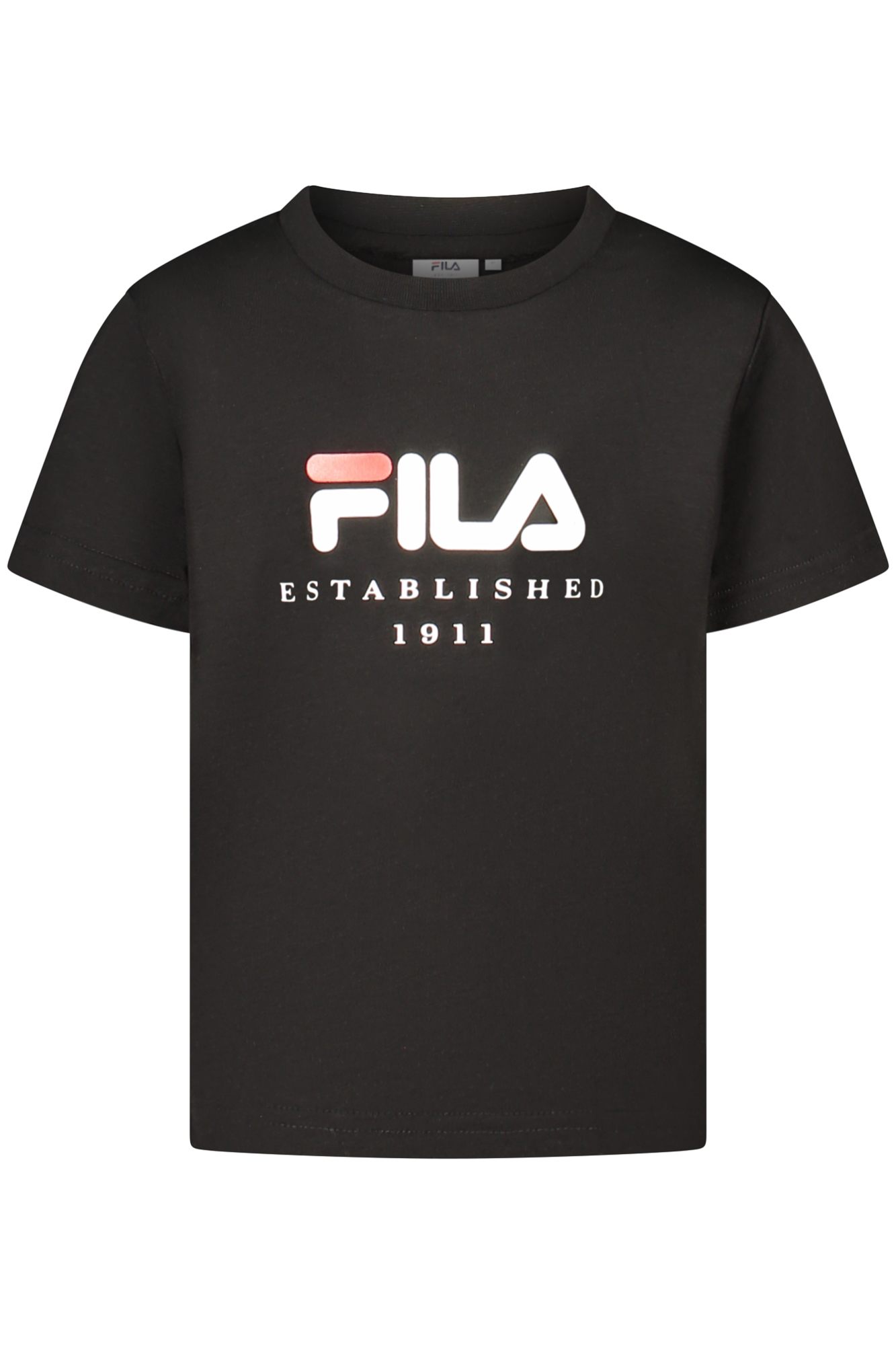 FILA T-SHIRT MANICHE CORTE BAMBINA - Nero