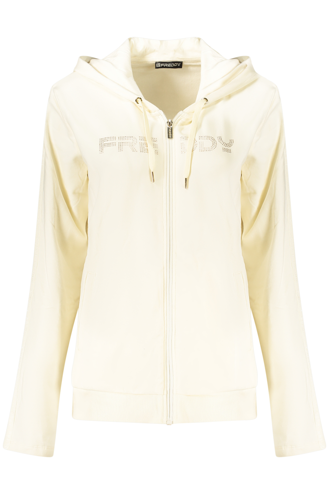 FREDDY FELPA CON ZIP DONNA - Bianco