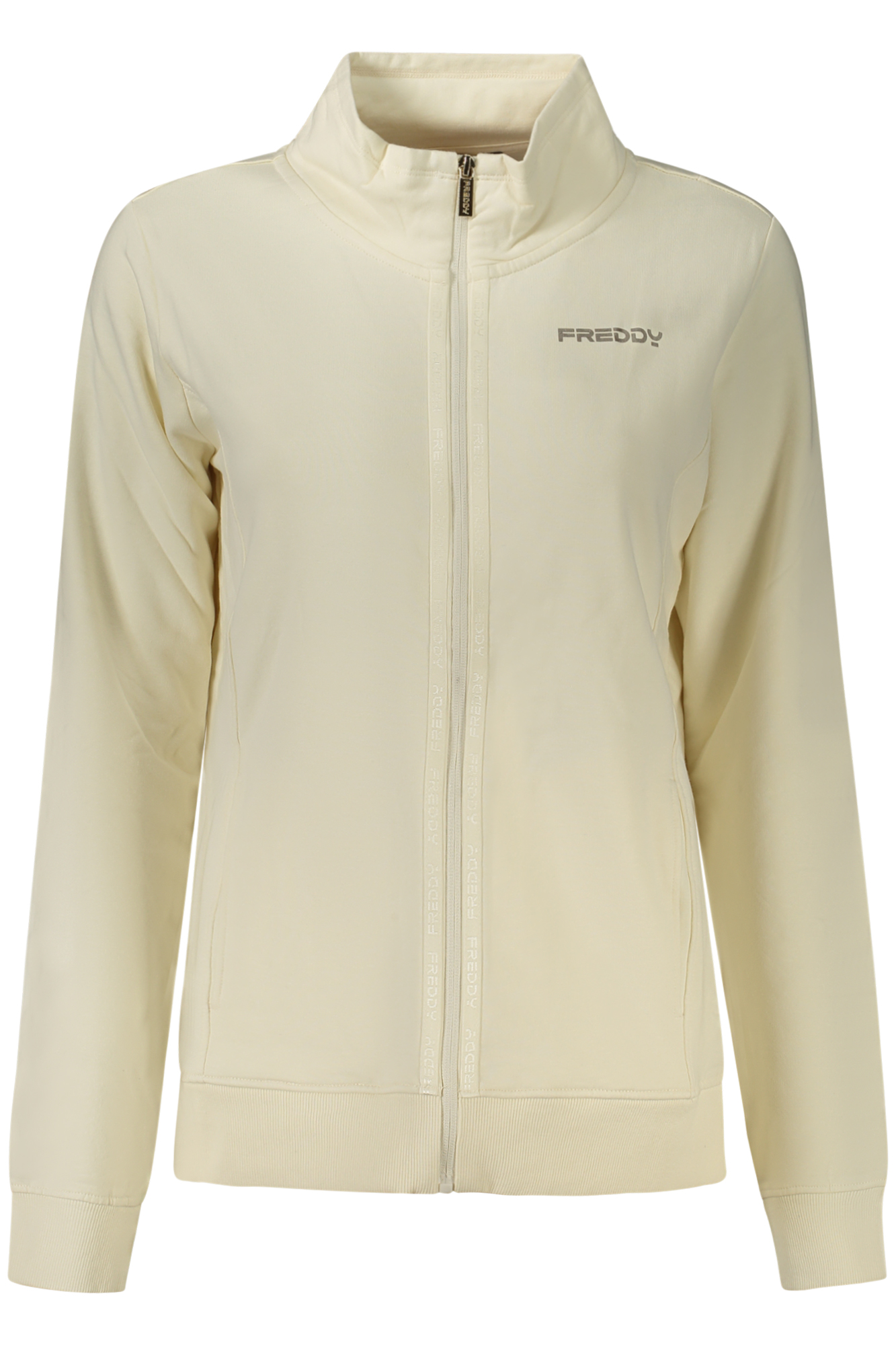 FREDDY FELPA CON ZIP DONNA - Bianco