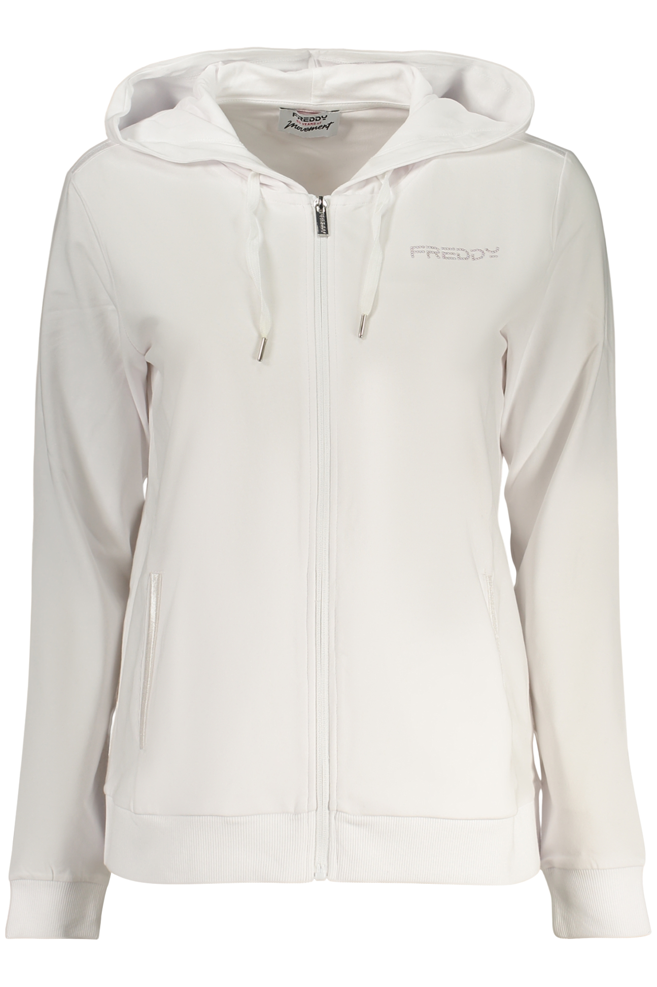 FREDDY FELPA CON ZIP DONNA - Bianco