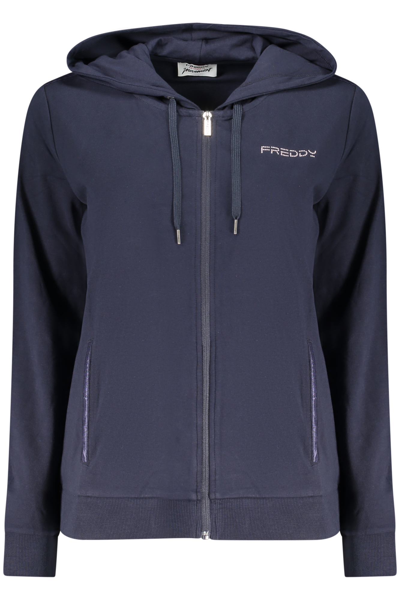 FREDDY FELPA CON ZIP DONNA - Blu