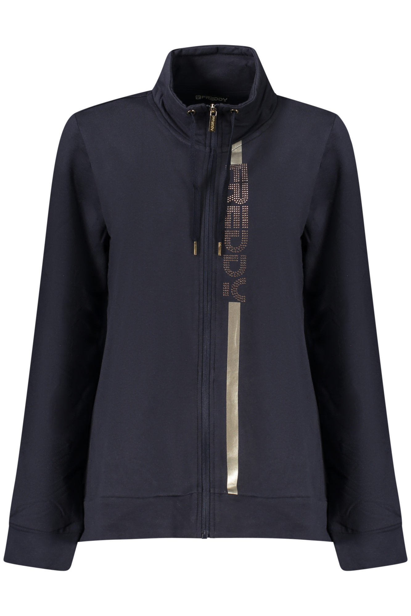 FREDDY FELPA CON ZIP DONNA - Blu