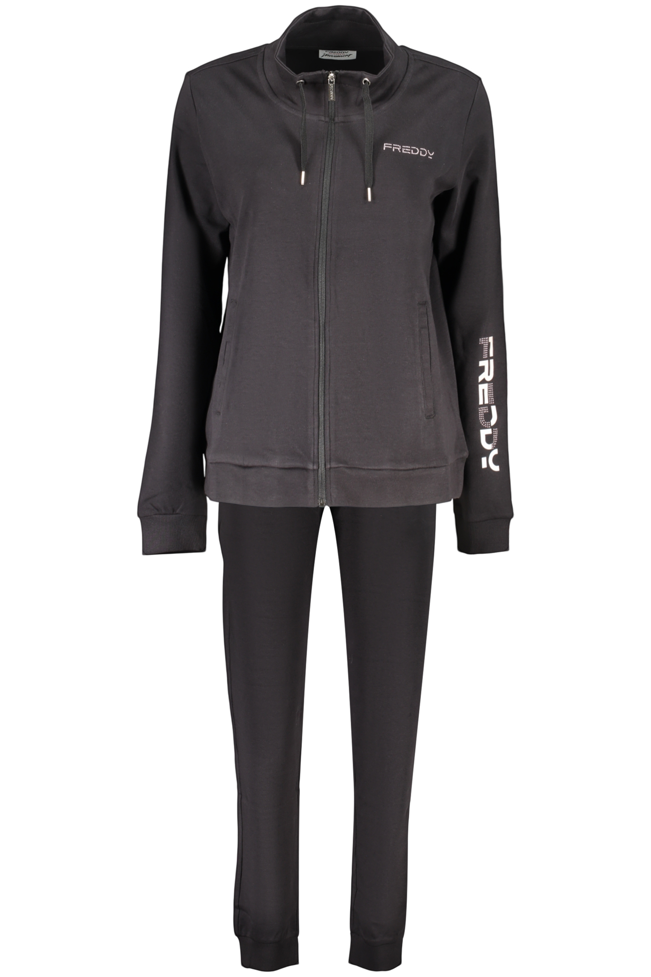 FREDDY FELPA CON ZIP DONNA - Nero