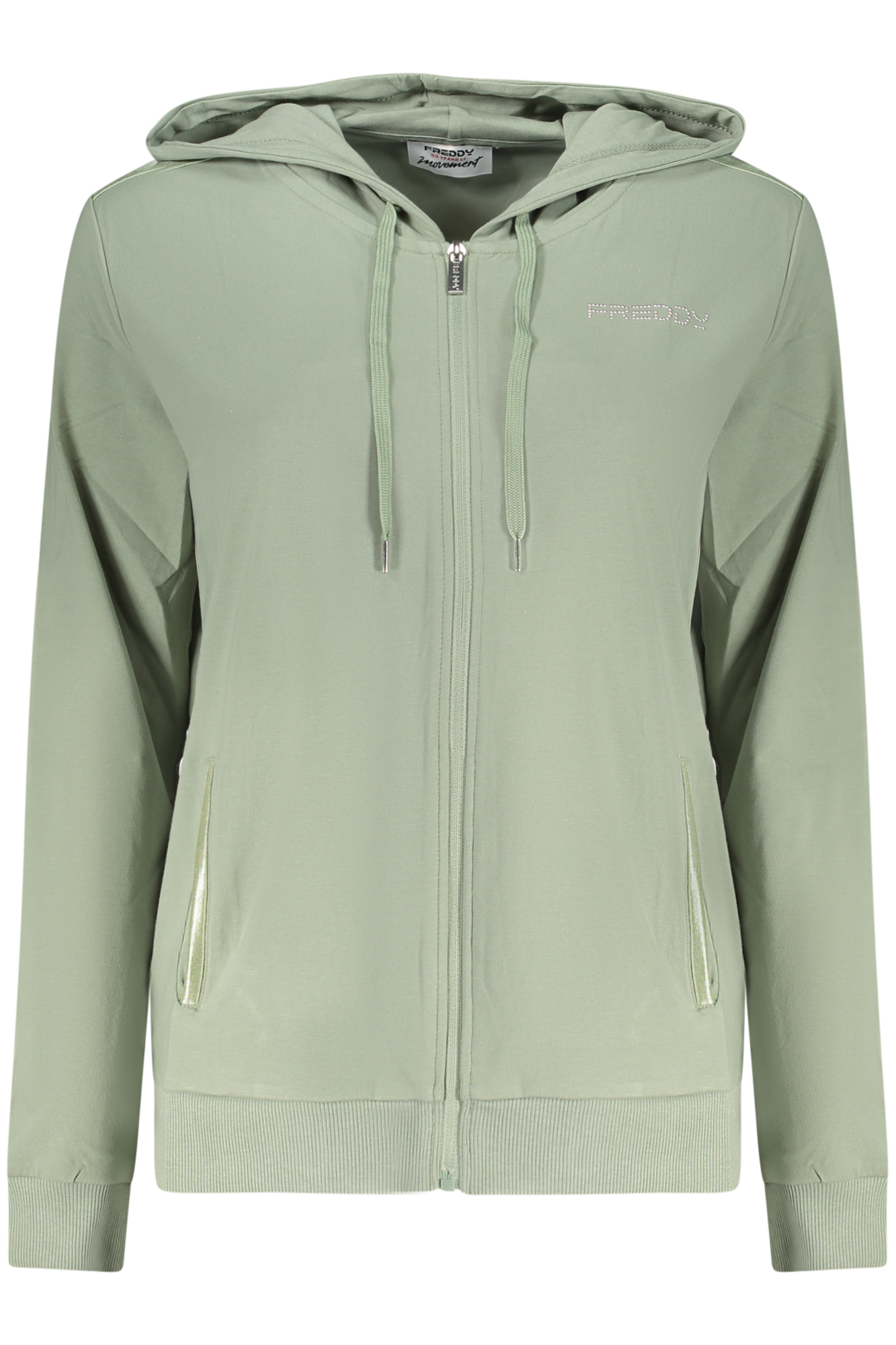 FREDDY FELPA CON ZIP DONNA - Verde