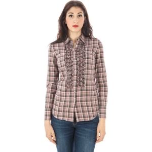FRED PERRY CAMICIA MANICHE LUNGHE DONNA - Rosa