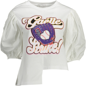 GAELLE PARIS T-SHIRT MANICHE 3/4 DONNA - Bianco