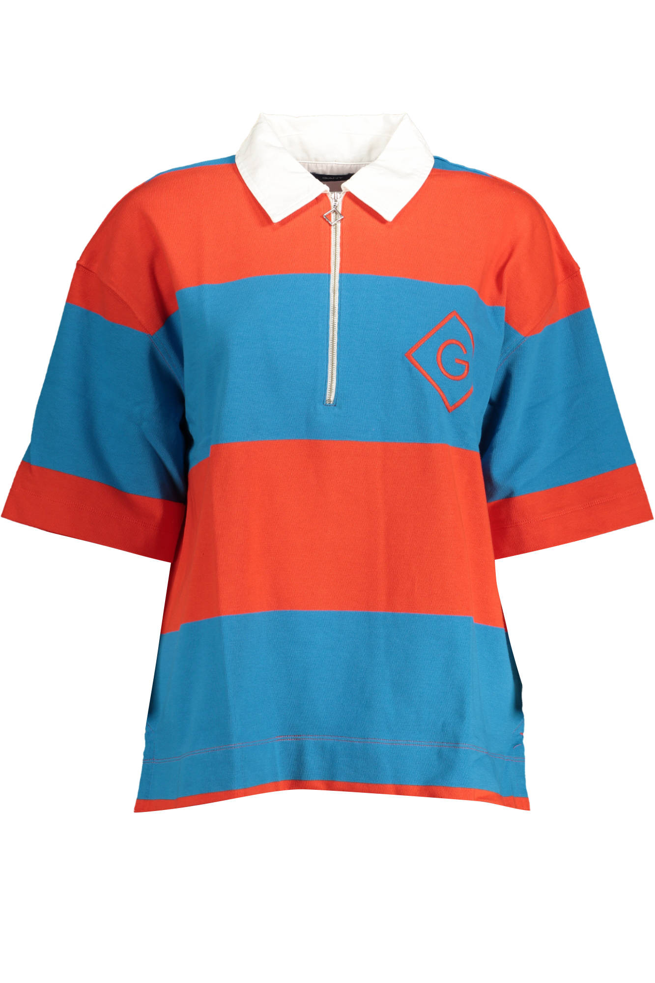 GANT POLO MANICHE CORTE DONNA - Rosso
